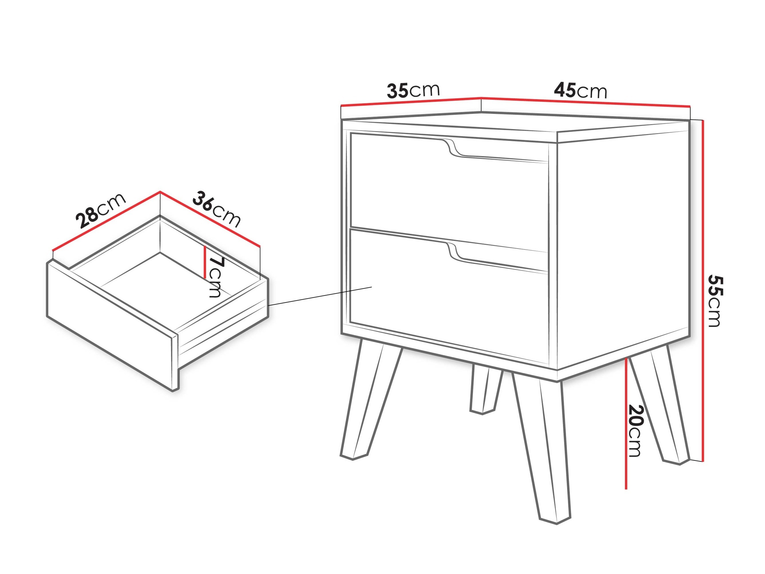 Κομοδίνο Elbtive 104 (Κασμίρι)
