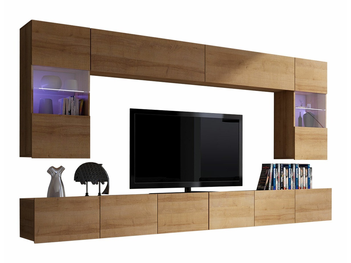 Σετ επίπλων σαλονιού Tivdalu 105 (Χρυσή βελανιδιά)