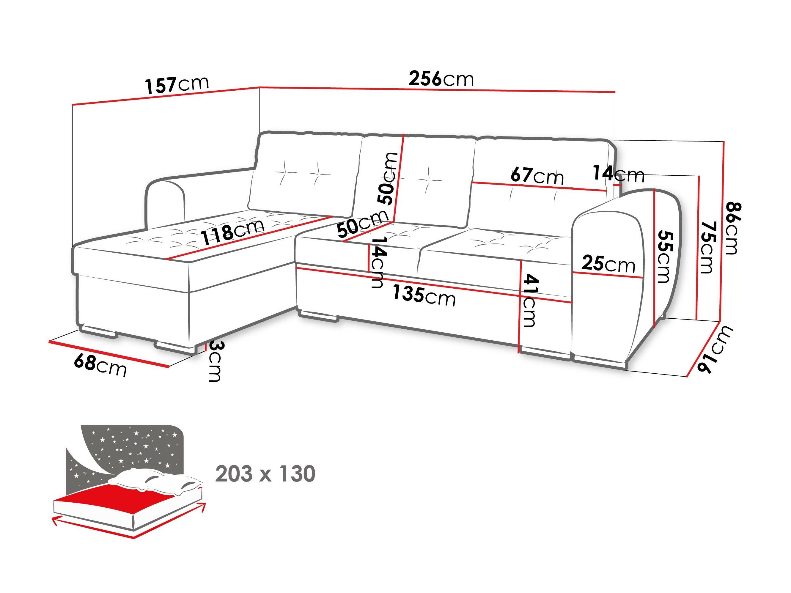 Γωνιακός Καναπές Muncie 109 (Manila 07)