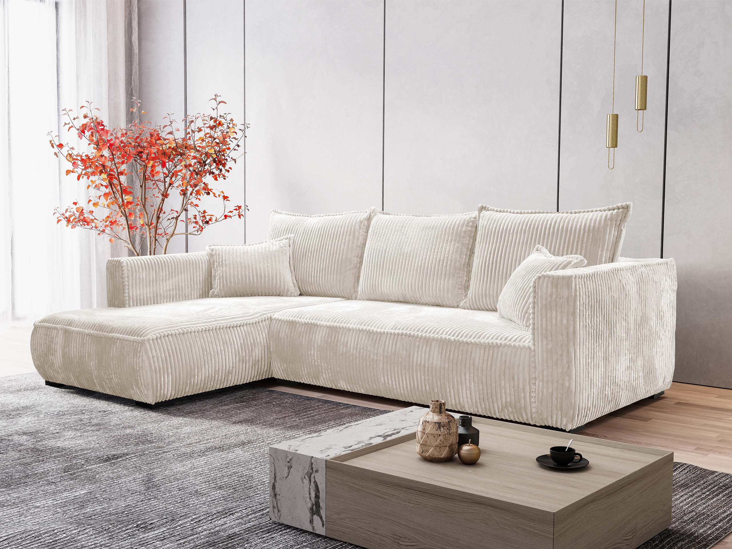 Corner sofa TrendyNest Circas (Tilia 01)