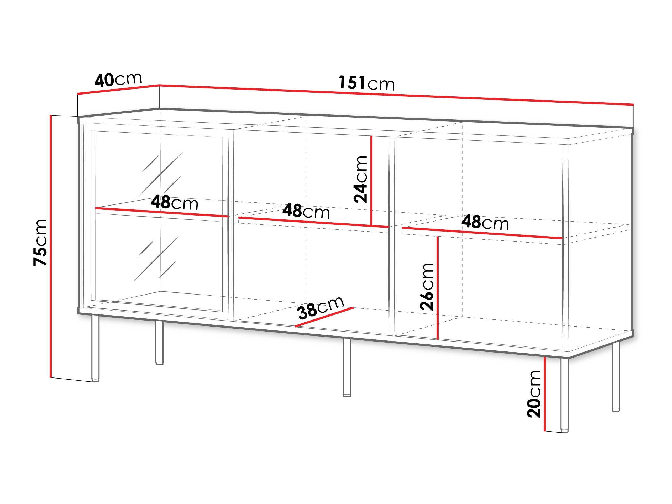 Μπουφέ Merevai 101 (Κασμίρι)