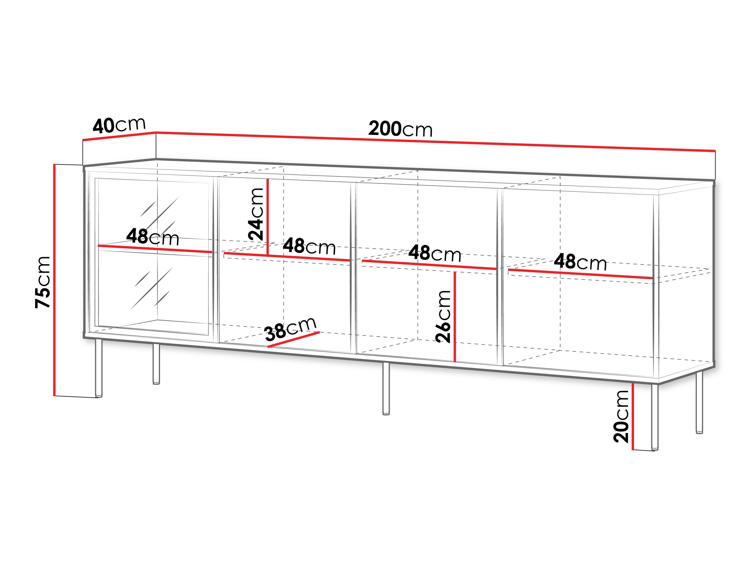 Μπουφέ Merevai 102 (Κασμίρι)