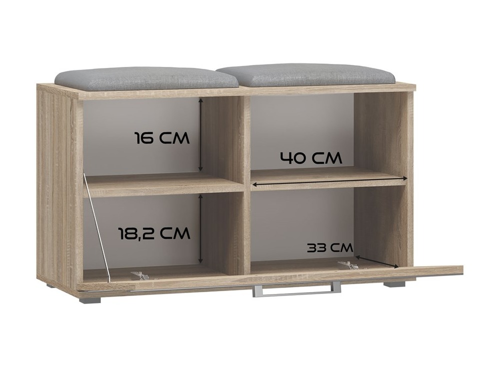 Παπουτσοθήκη Mandeville 179 (Sonoma οξιά)