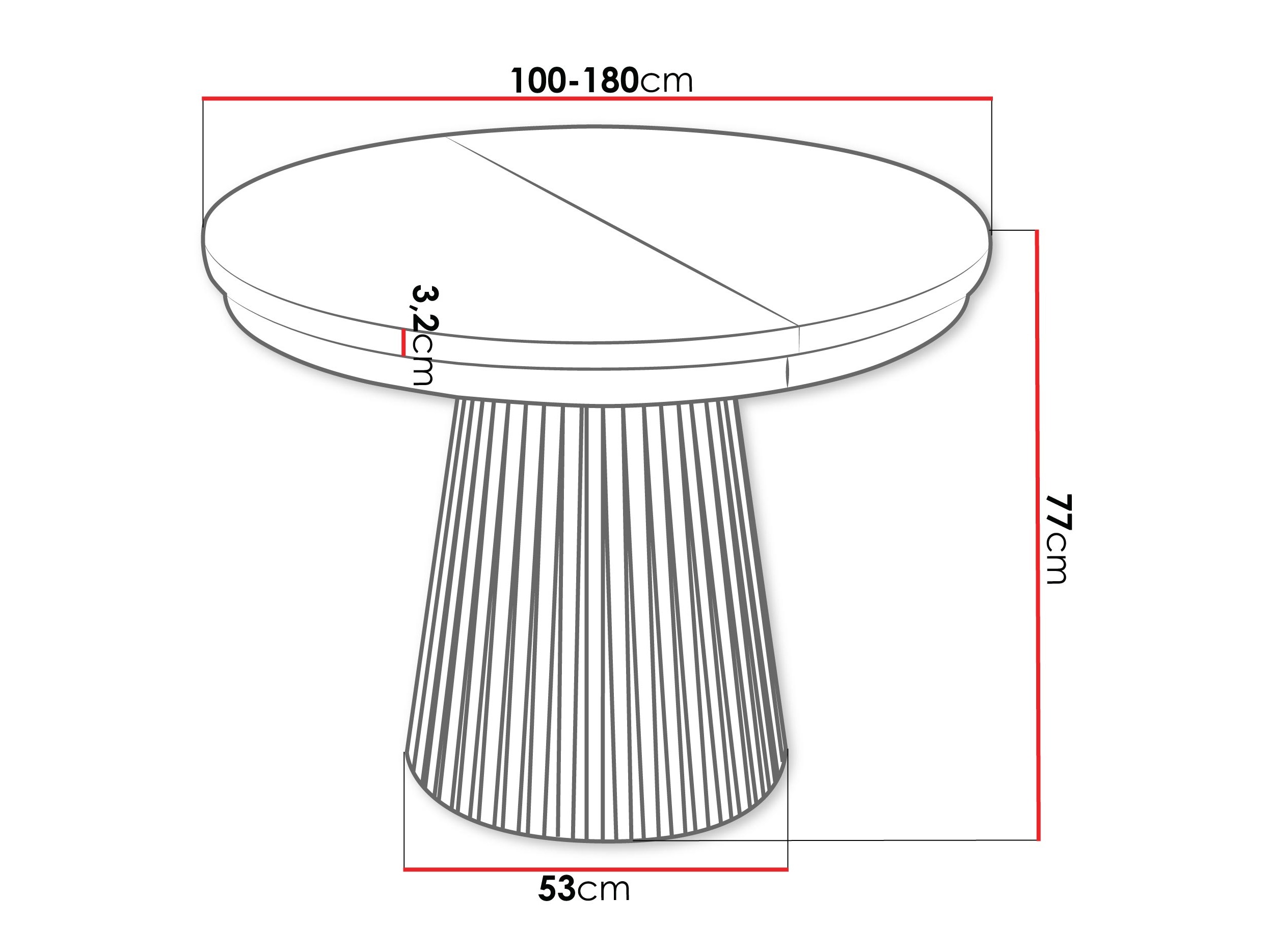 Τραπέζι Stanton 152 (Κασμίρι)