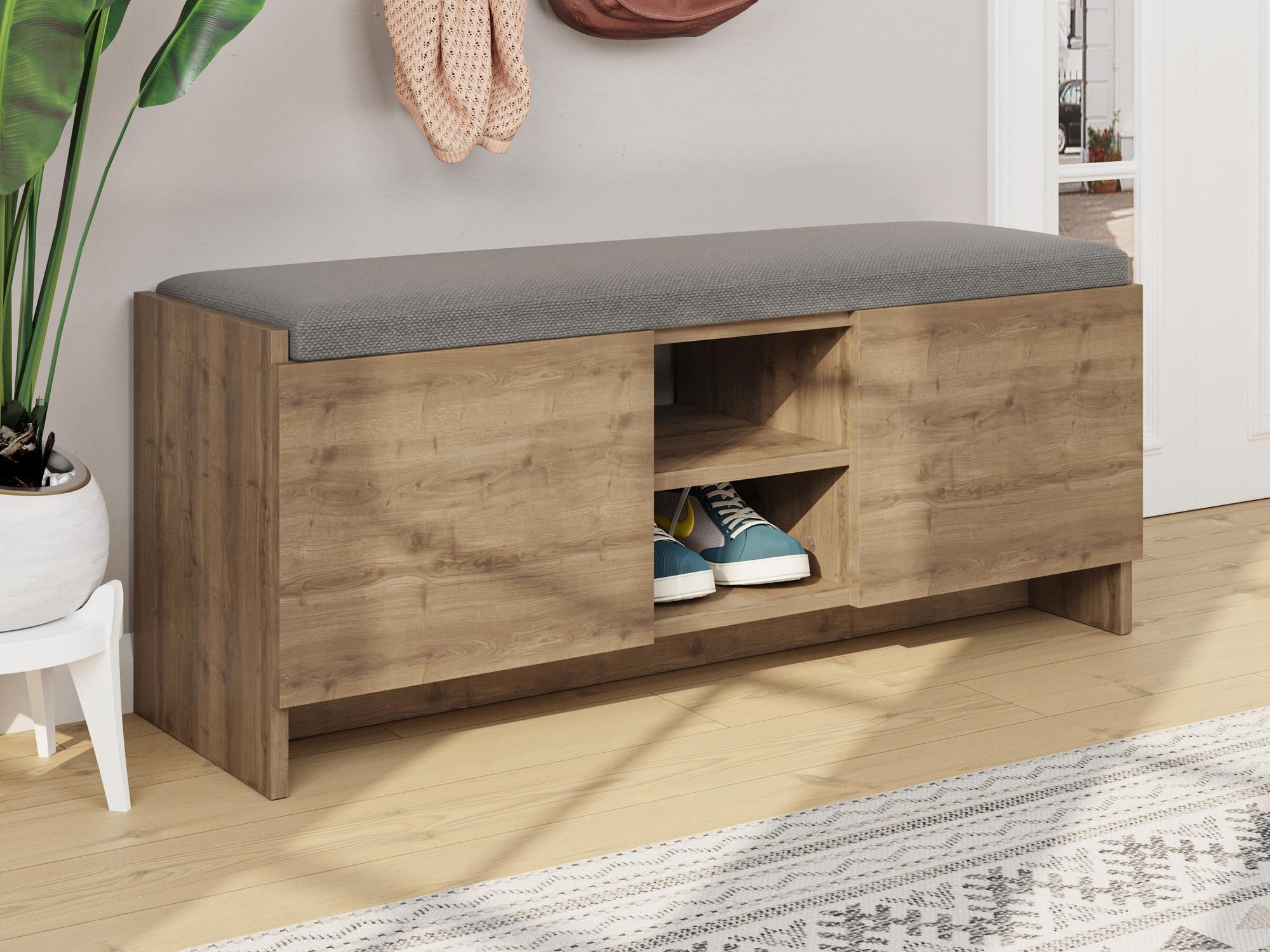 Παπουτσοθήκη Kailua 1047 (Σκούρα δρυς)