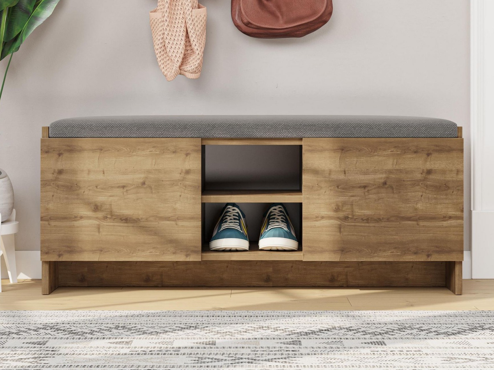 Παπουτσοθήκη Kailua 1047 (Σκούρα δρυς)