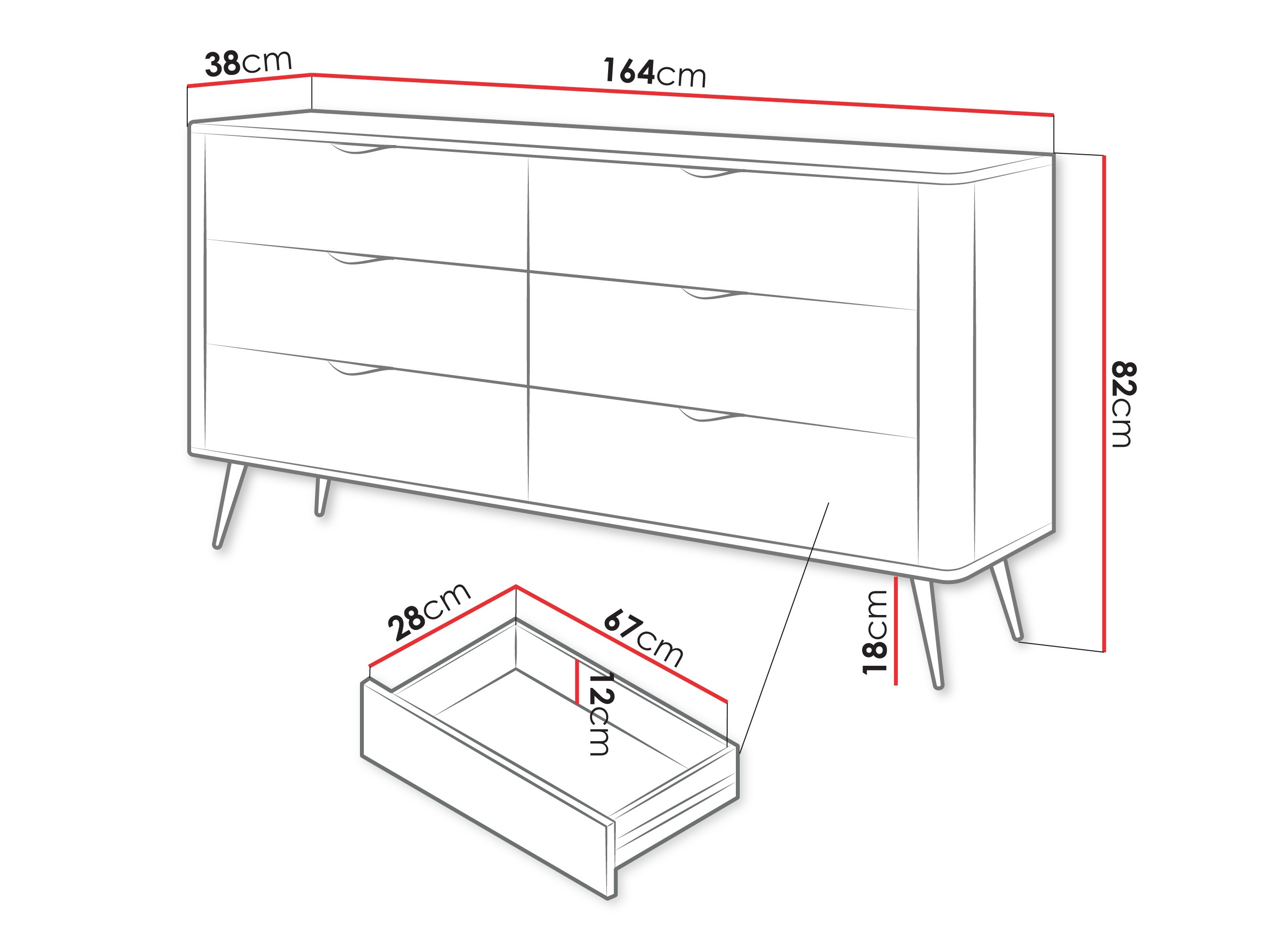 Συρταριέρα Ioca II (Μπεζ)