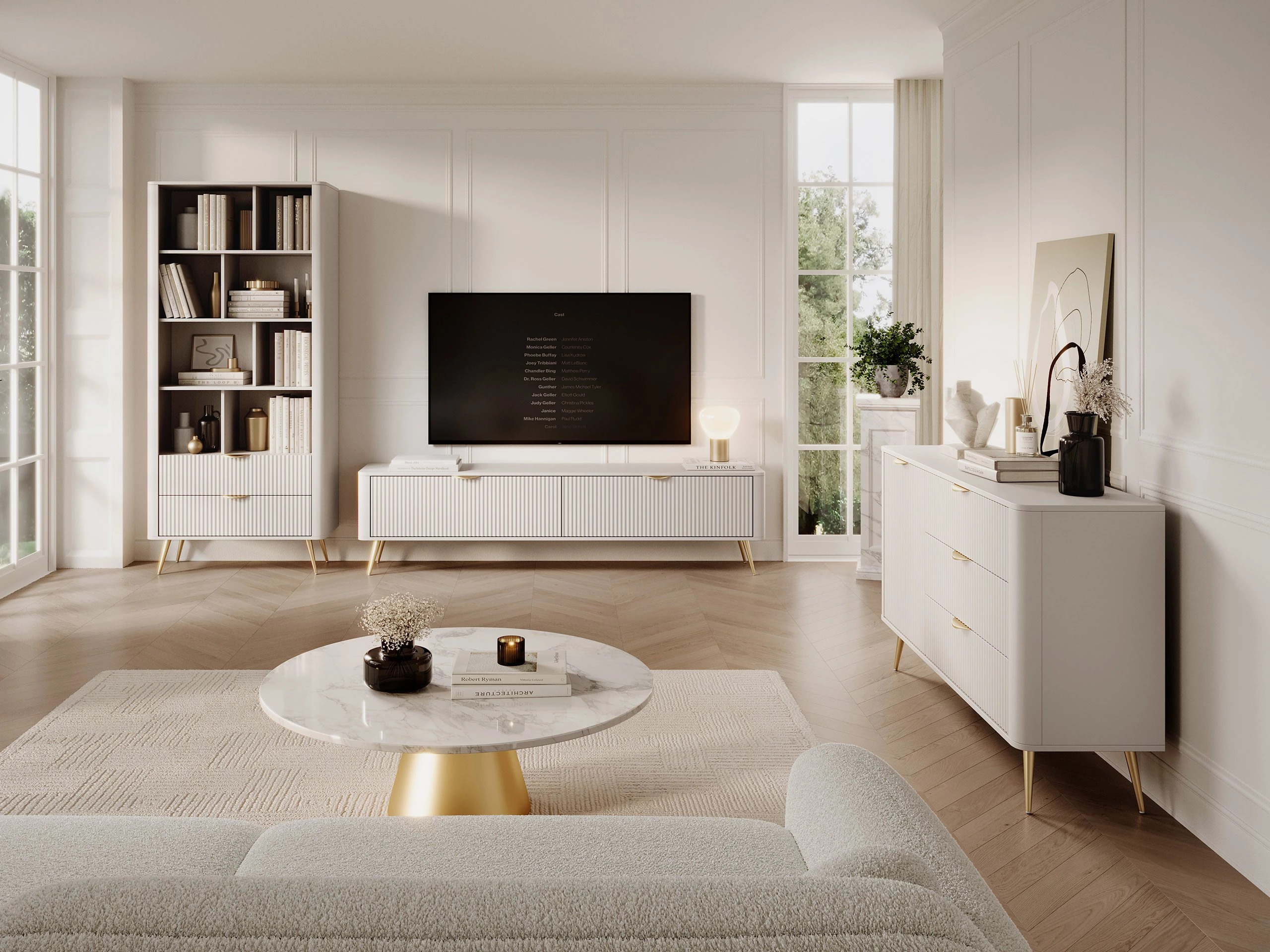 Έπιπλο τηλεόρασης Lectum I (Μπεζ)