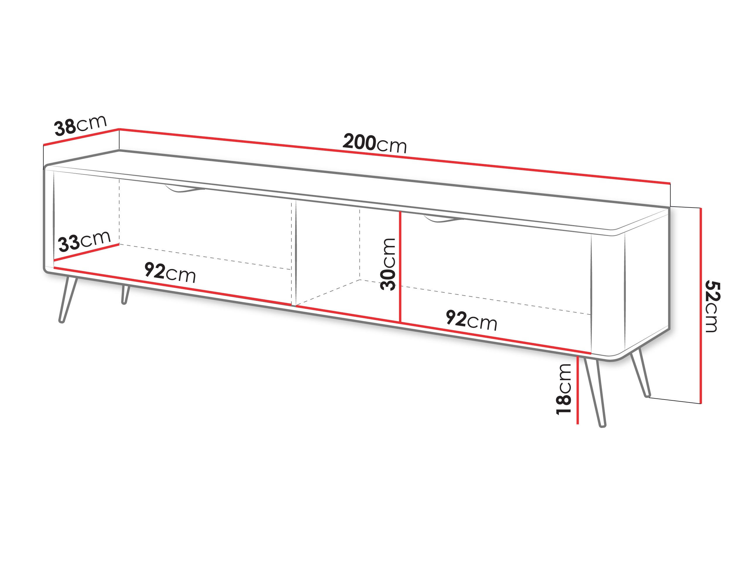 Έπιπλο τηλεόρασης Lectum I (Μπεζ)
