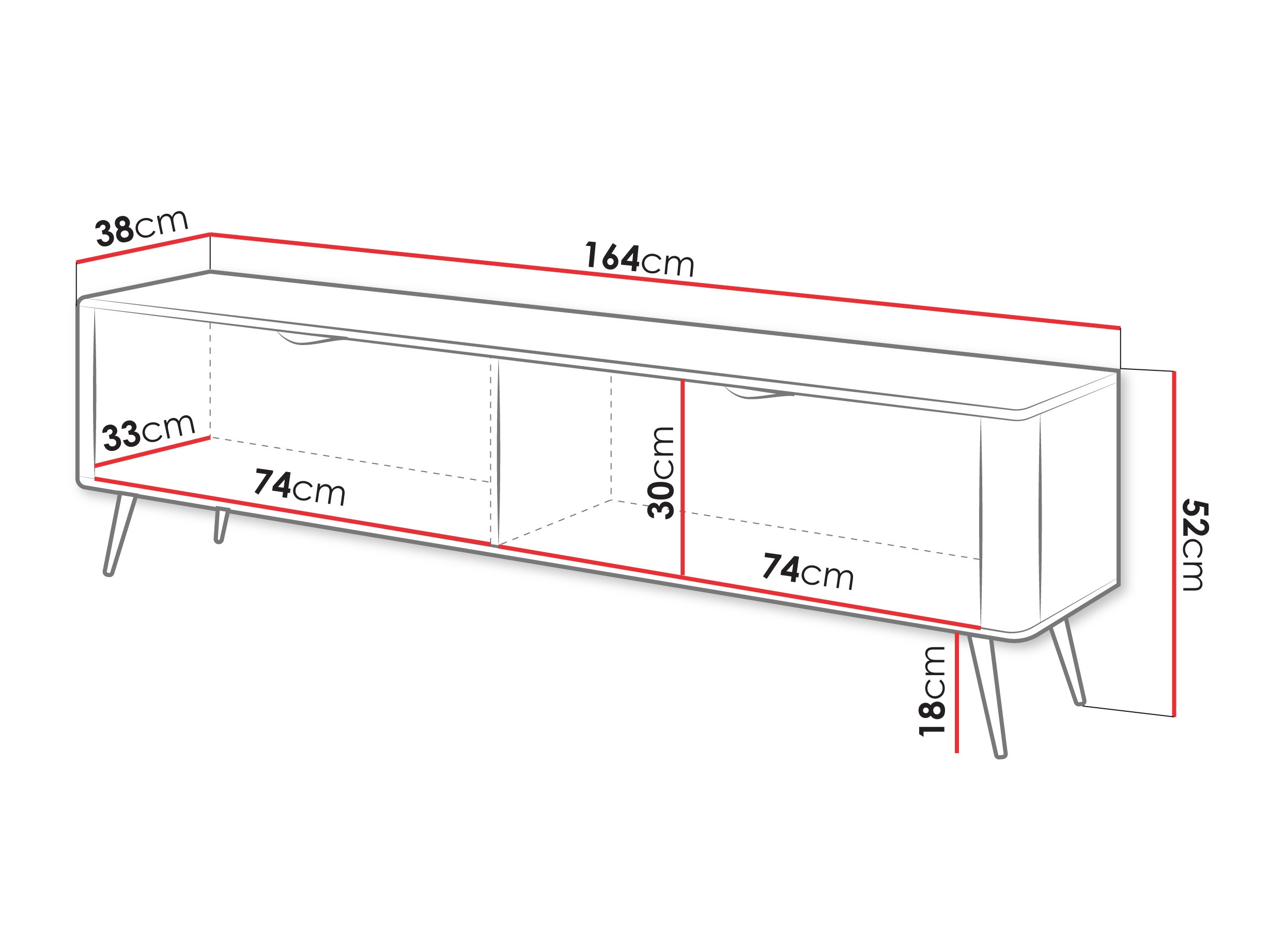 Έπιπλο τηλεόρασης Lectum (Μπεζ)