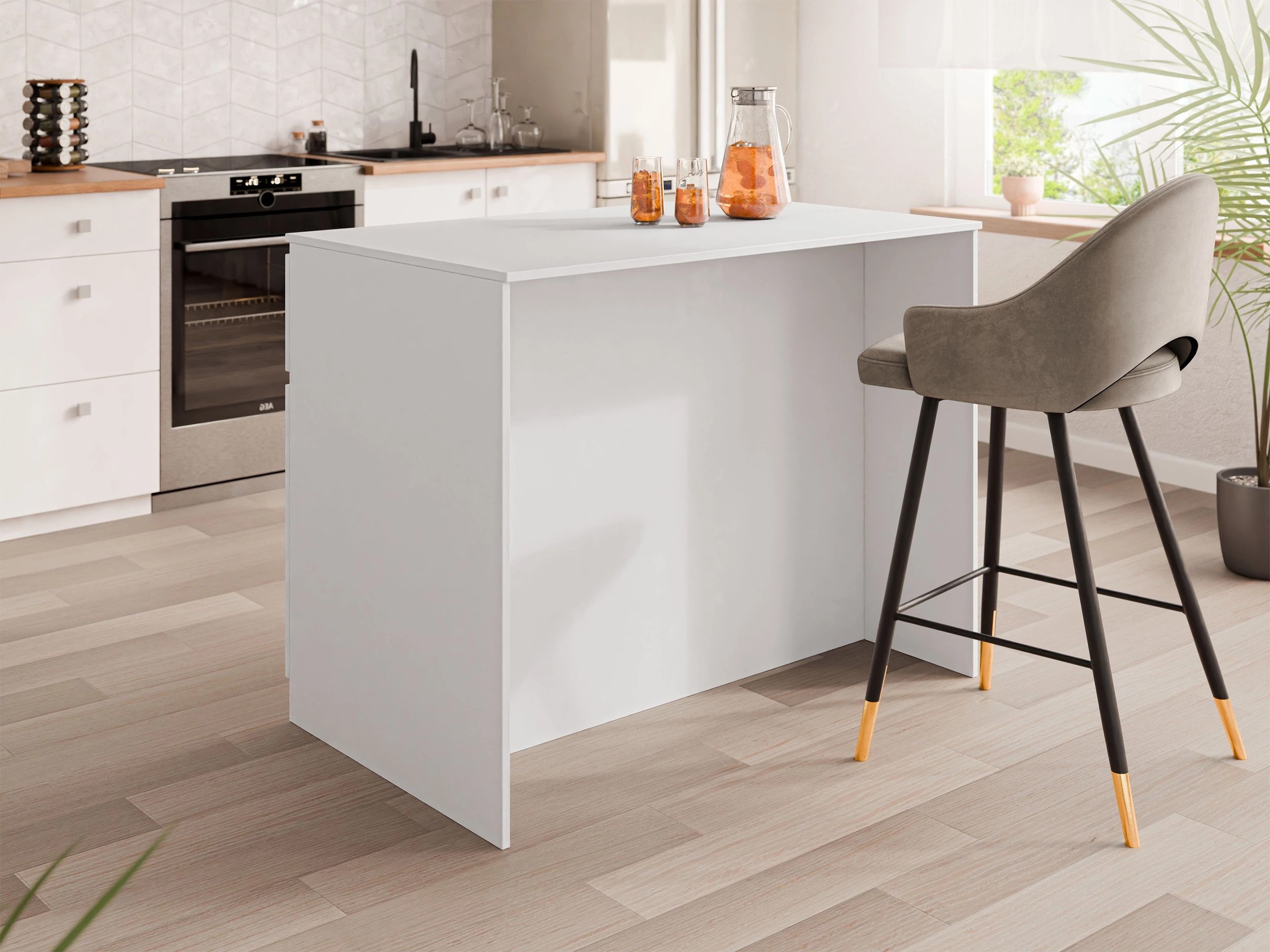 Kitchen island Comfivo Cantal (White)