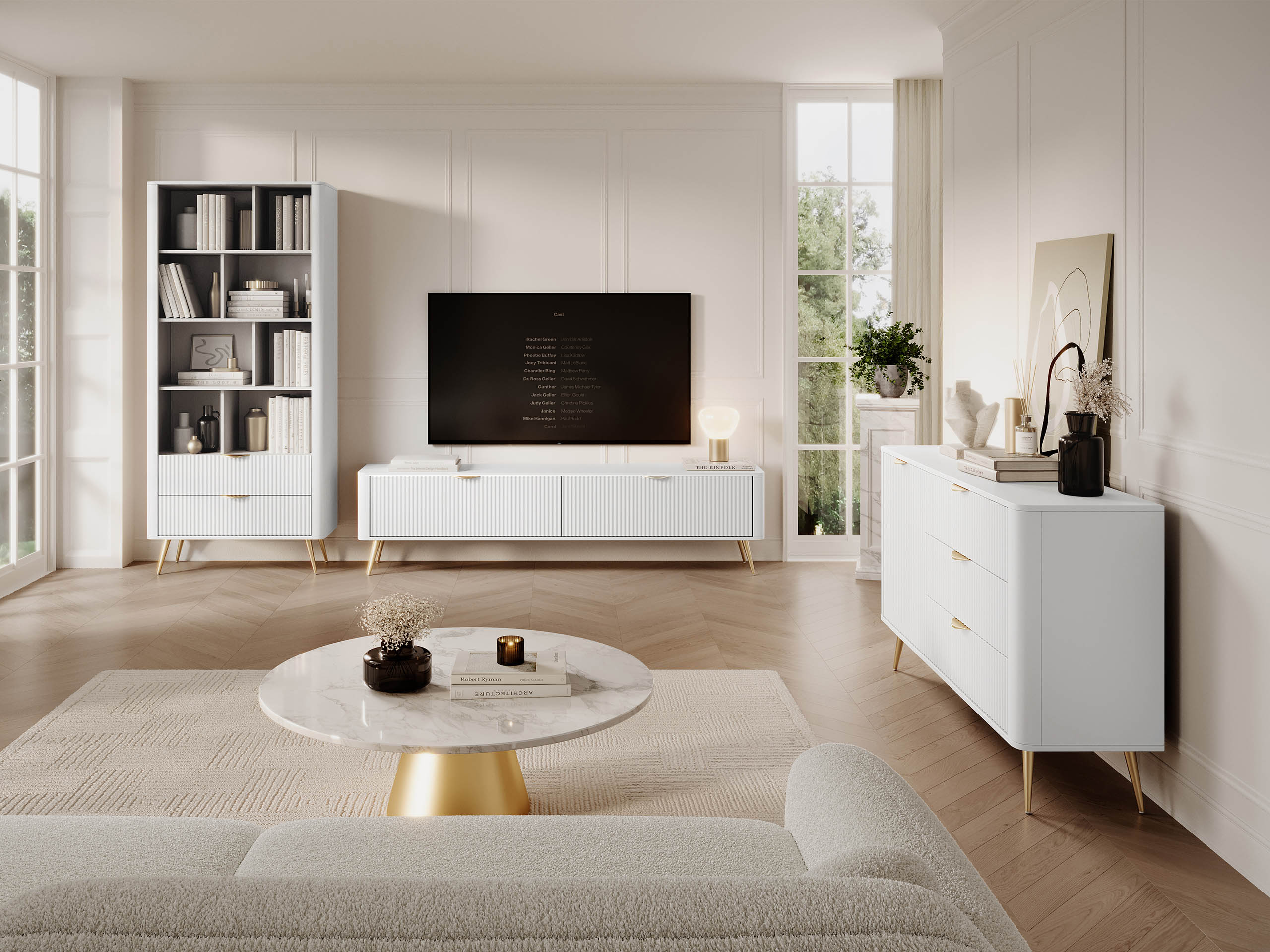 Living room set Lectum I (White)