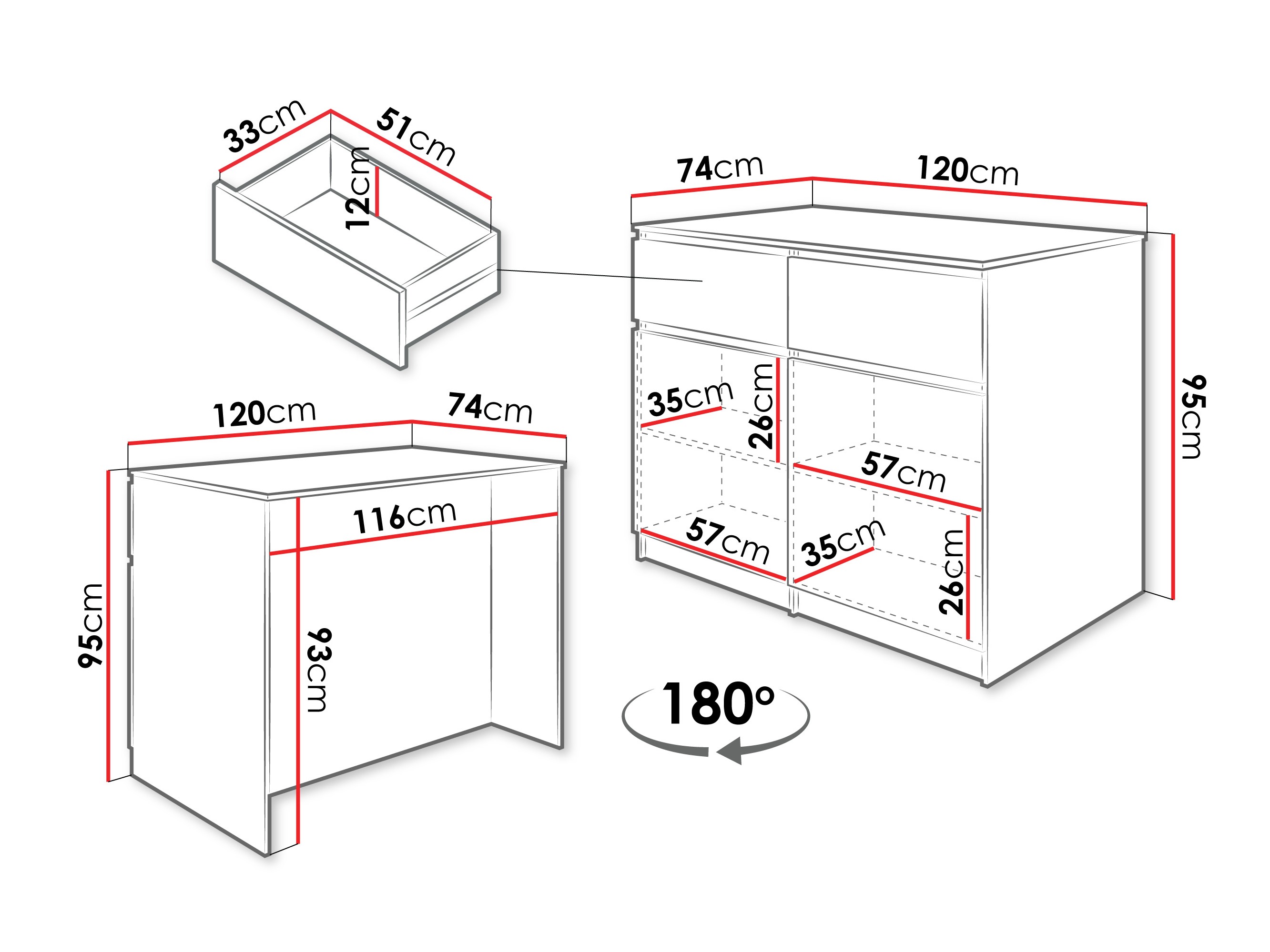 Νησίδα κουζίνας Comfivo Cantal (Δρυς)