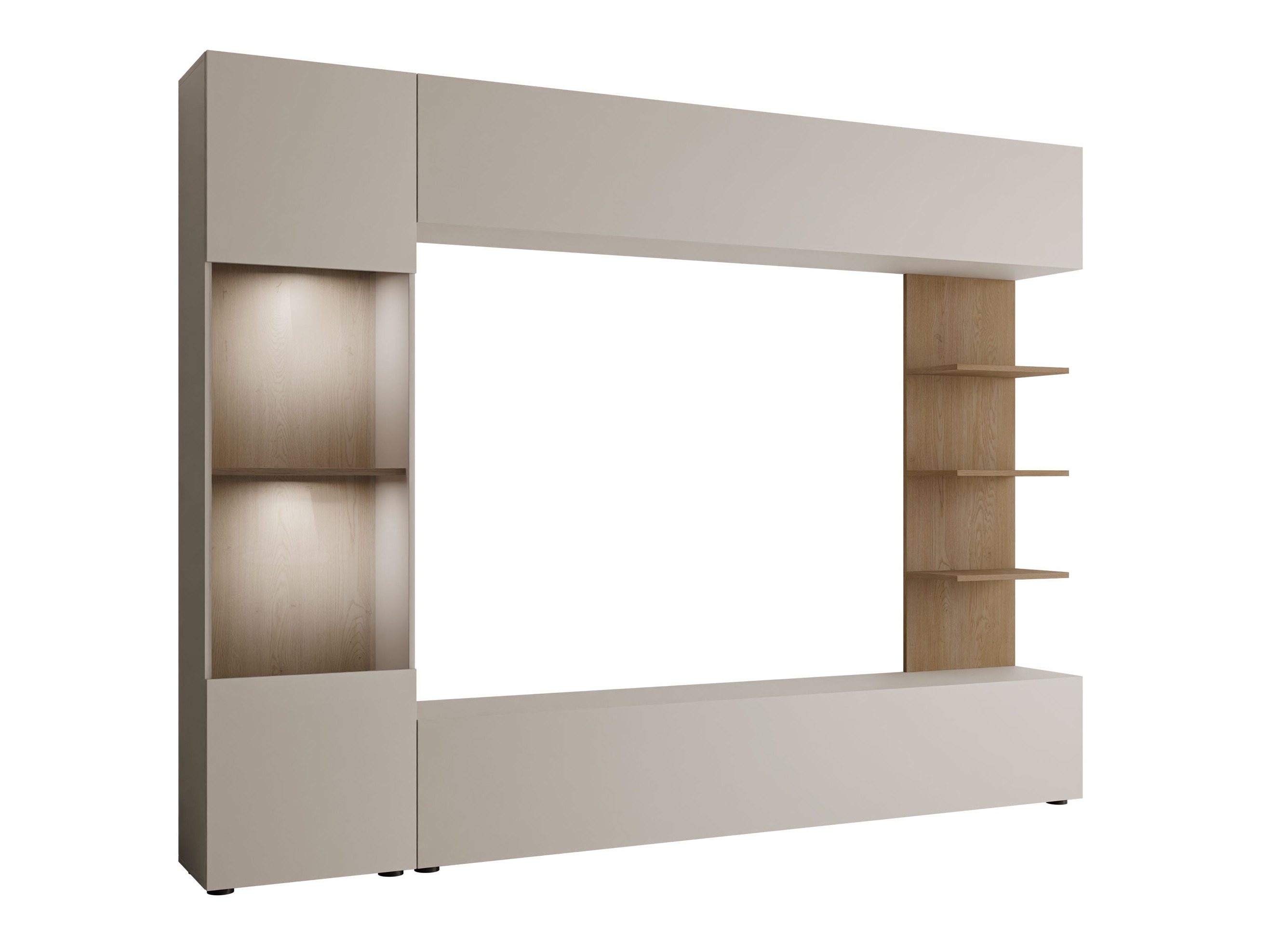 Σετ επίπλων σαλονιού Comfivo Animus (Κασμίρι + Δρυς)