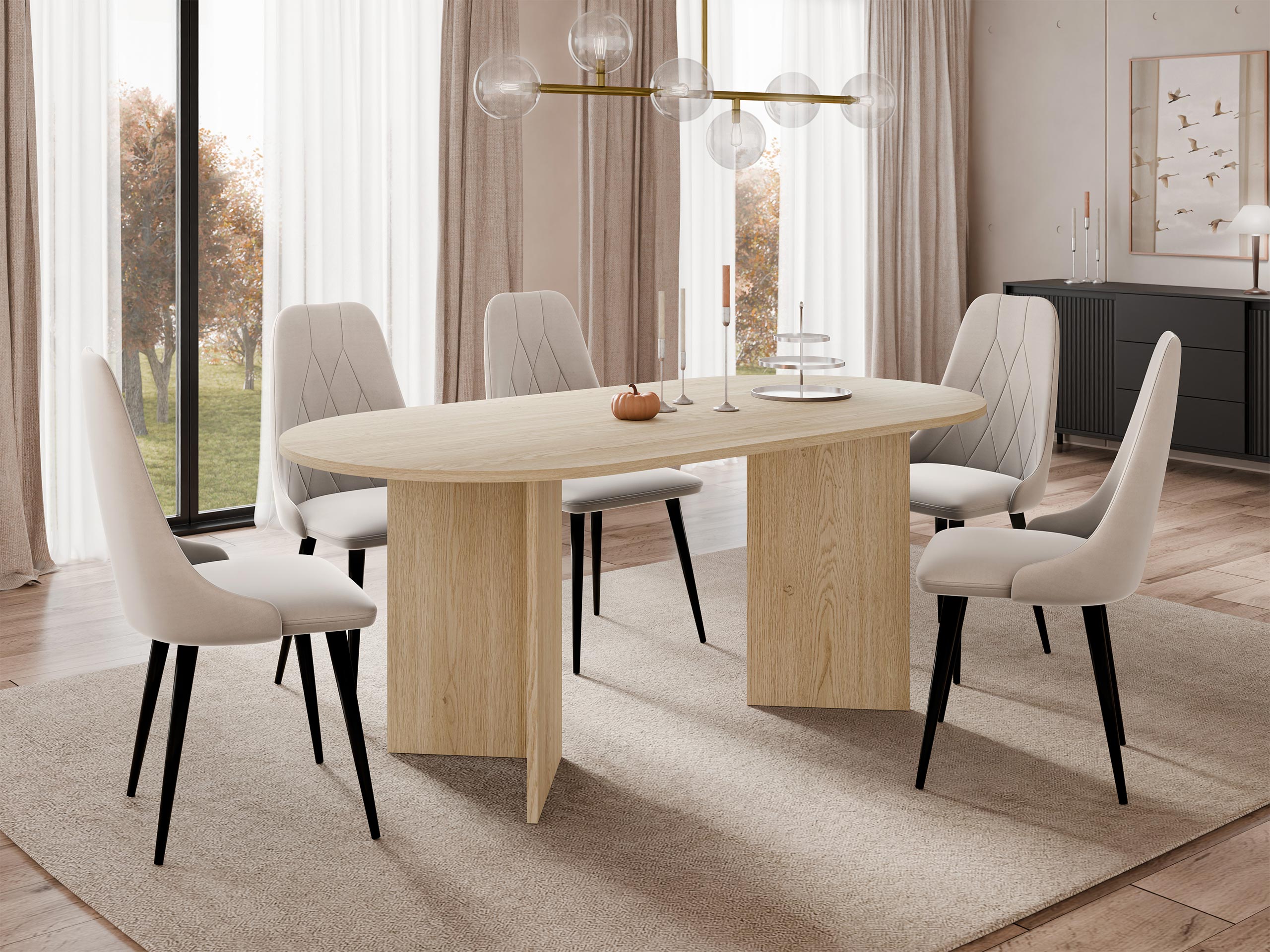 Τραπέζι Comfivo Fungus (Δρυς)