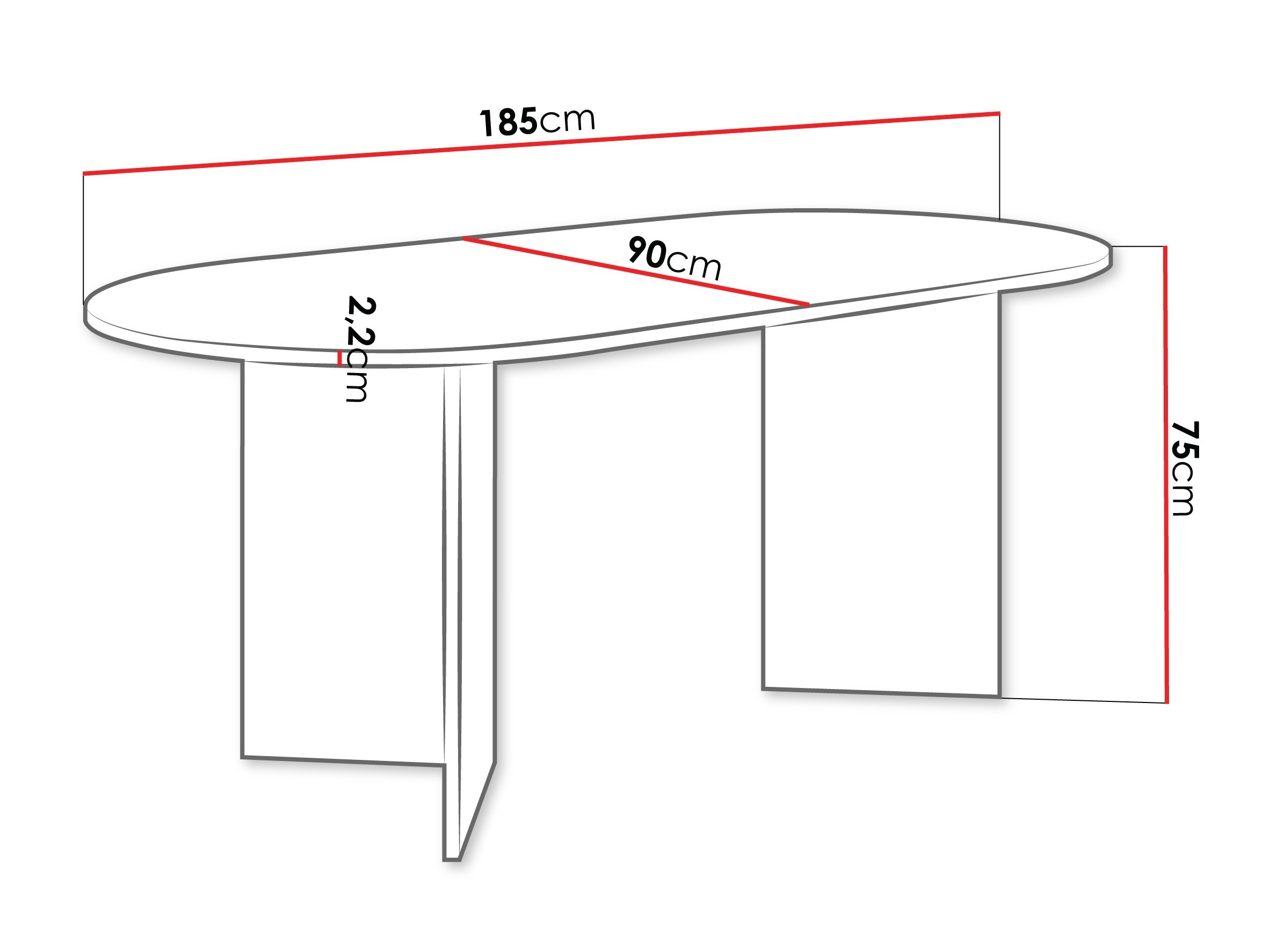 Τραπέζι Comfivo Fungus (Δρυς)