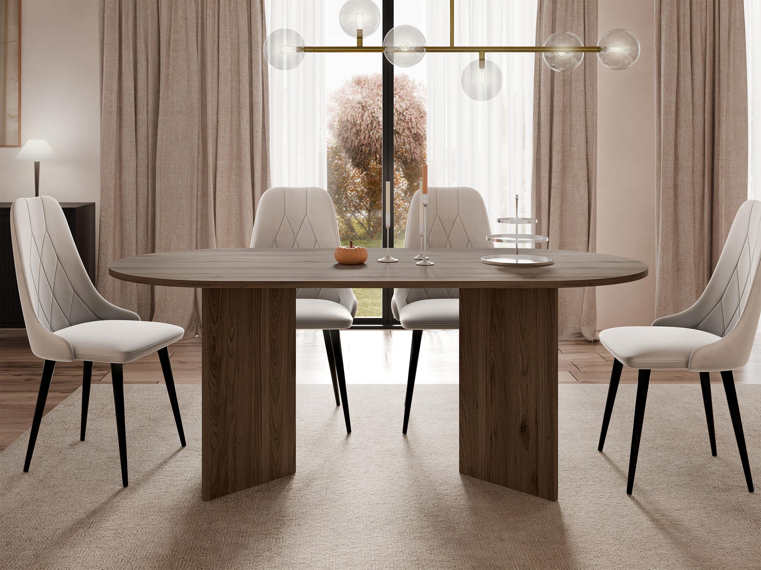 Τραπέζι Comfivo Fungus (Καρυδί)