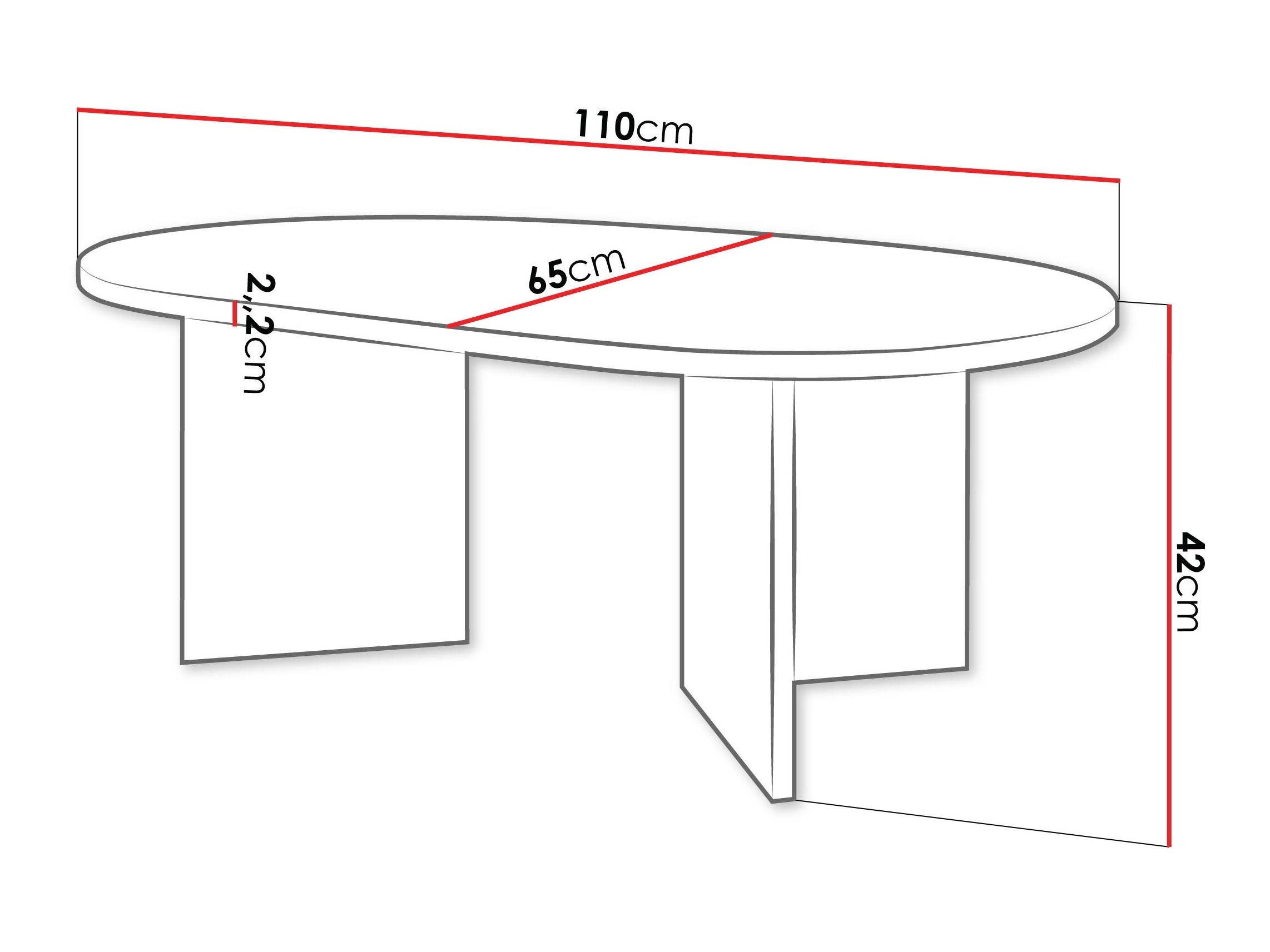 Τραπεζάκι σαλονιού Comfivo Fungus (Δρυς)