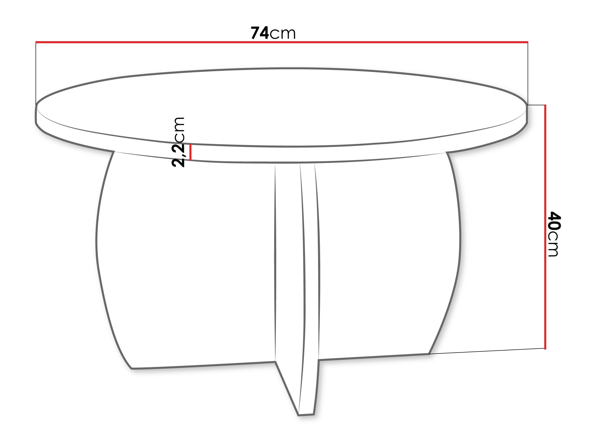 Τραπεζάκι σαλονιού Comfivo Pagas (Μαύρο μάρμαρο + Μαύρο)
