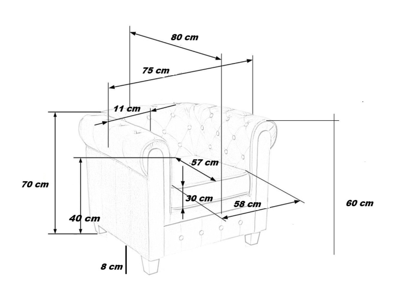 Πολυθρόνα Houston 2092 (Μπεζ)