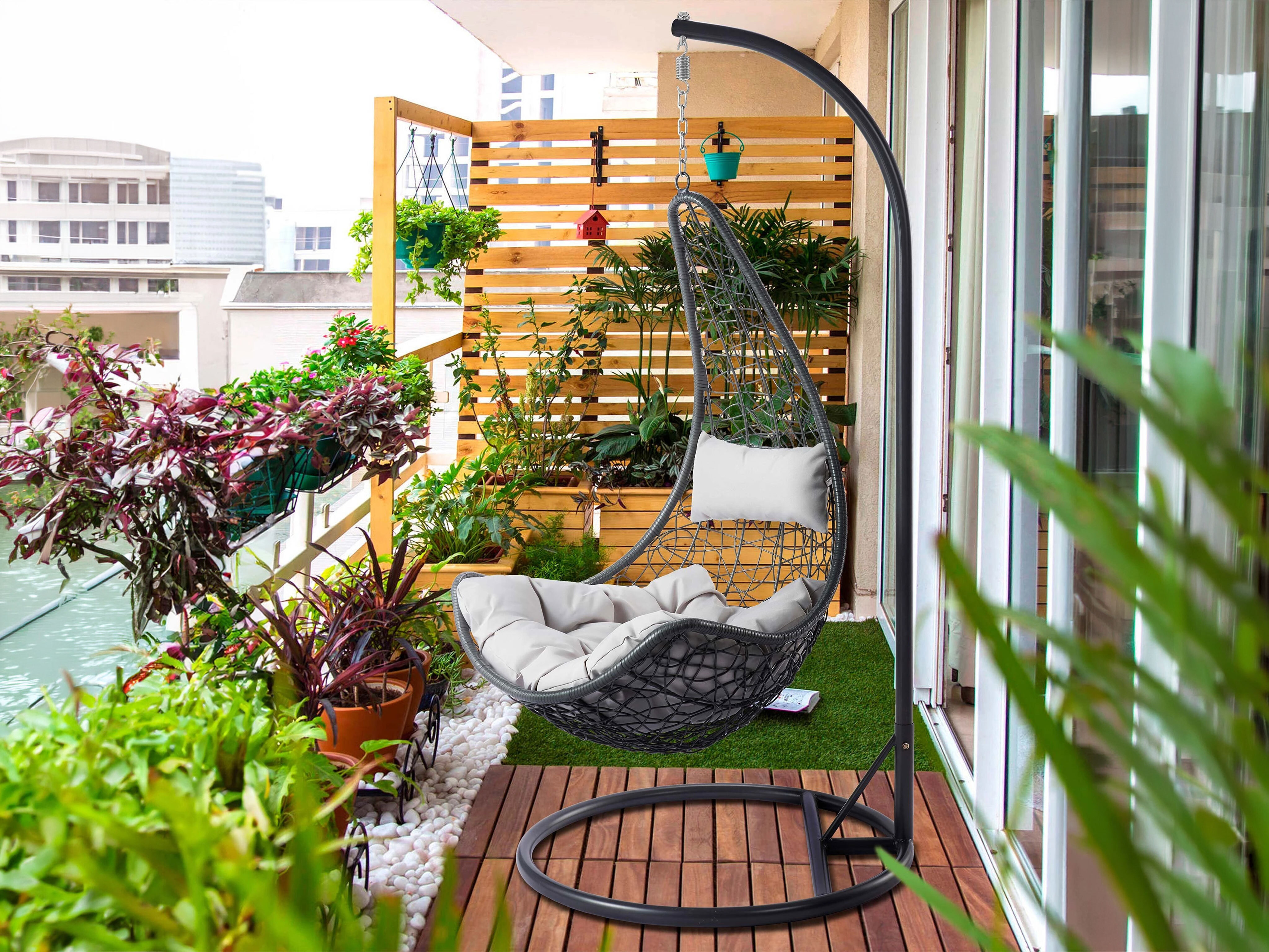 Κρεμαστή πολυθρόνα Comfivo Figae (Γκρι)