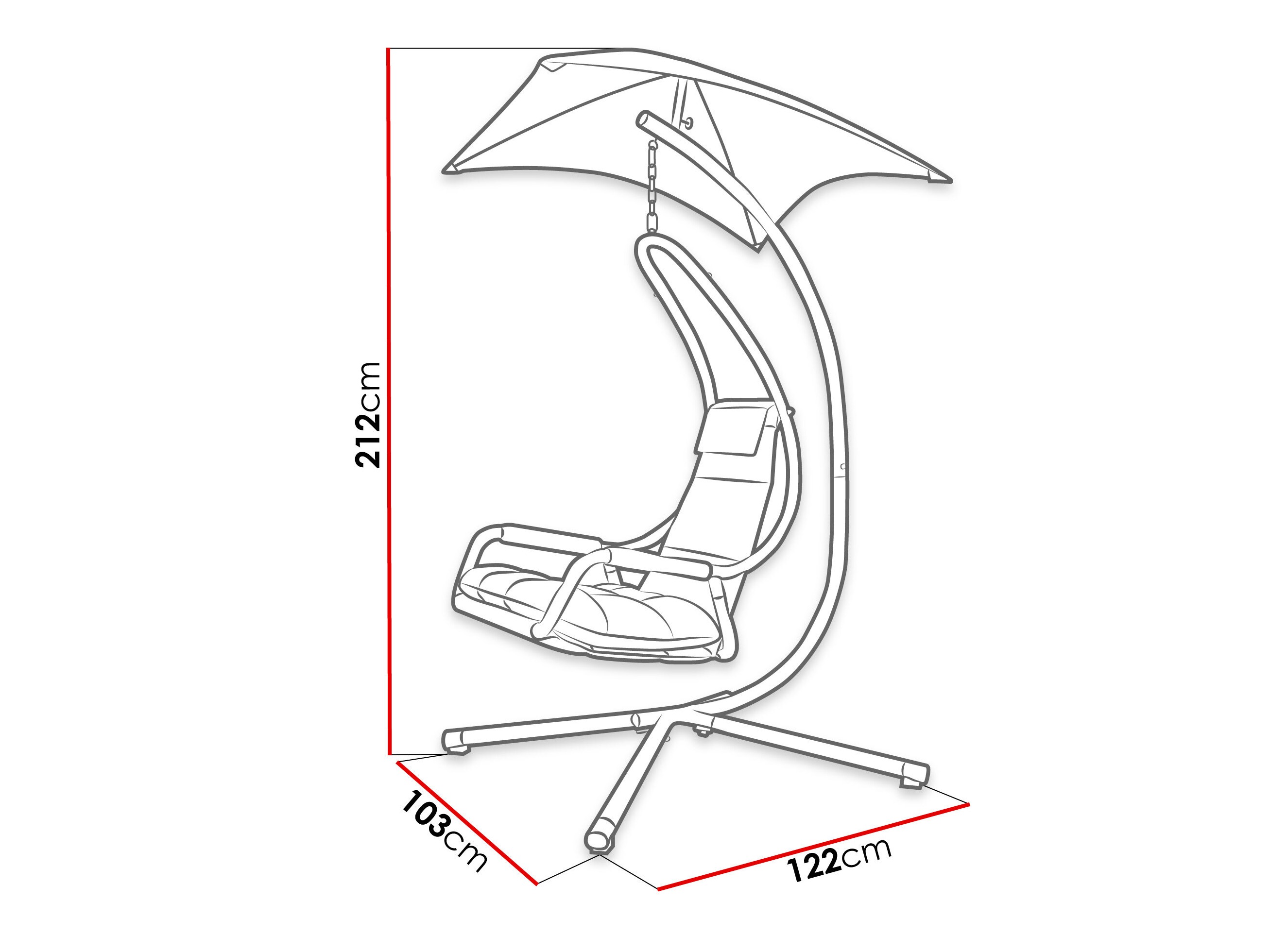 Κρεμαστή πολυθρόνα Comfivo Myrtus II