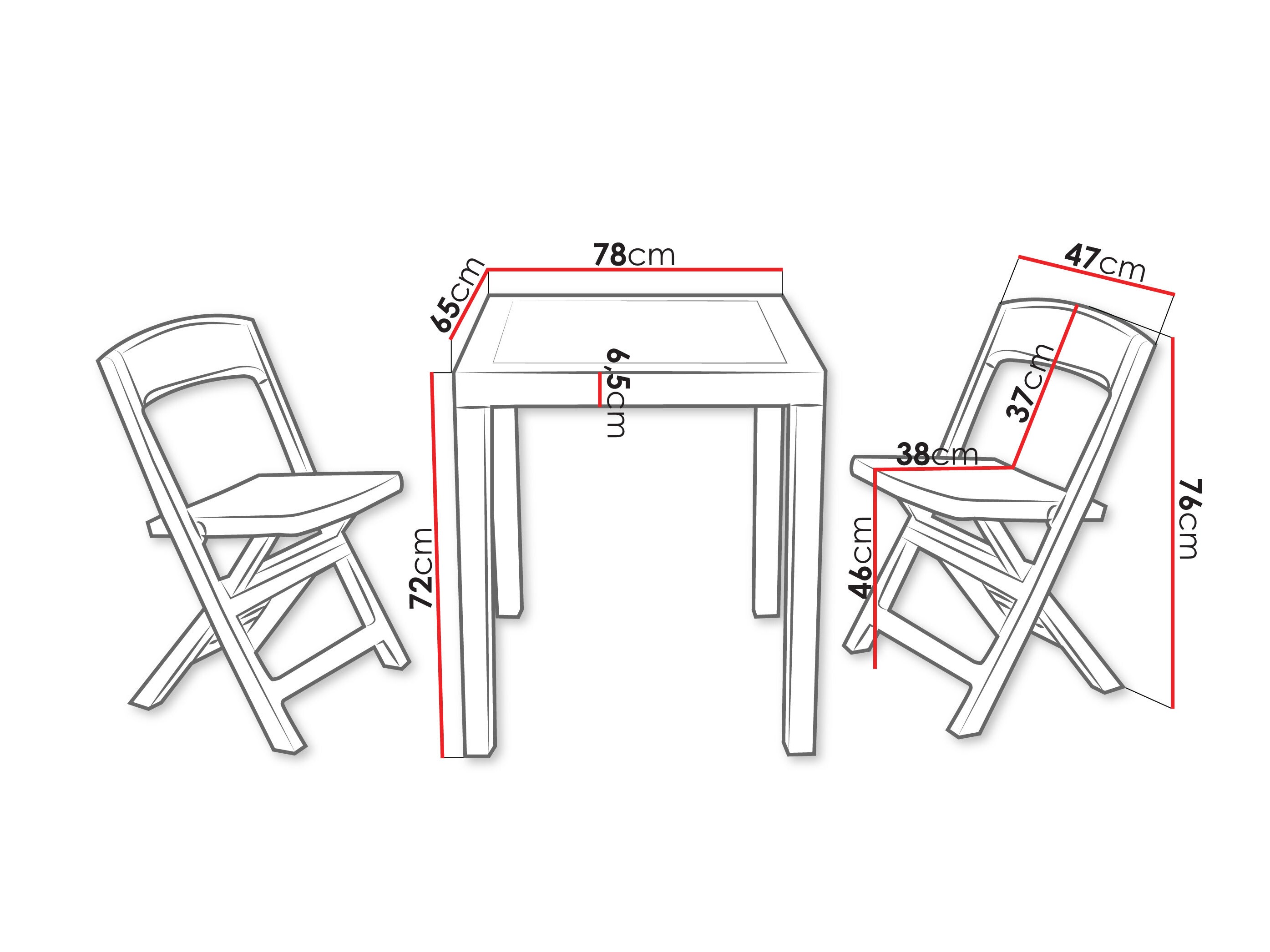 Σετ επίπλων μπαλκονιού Betulal