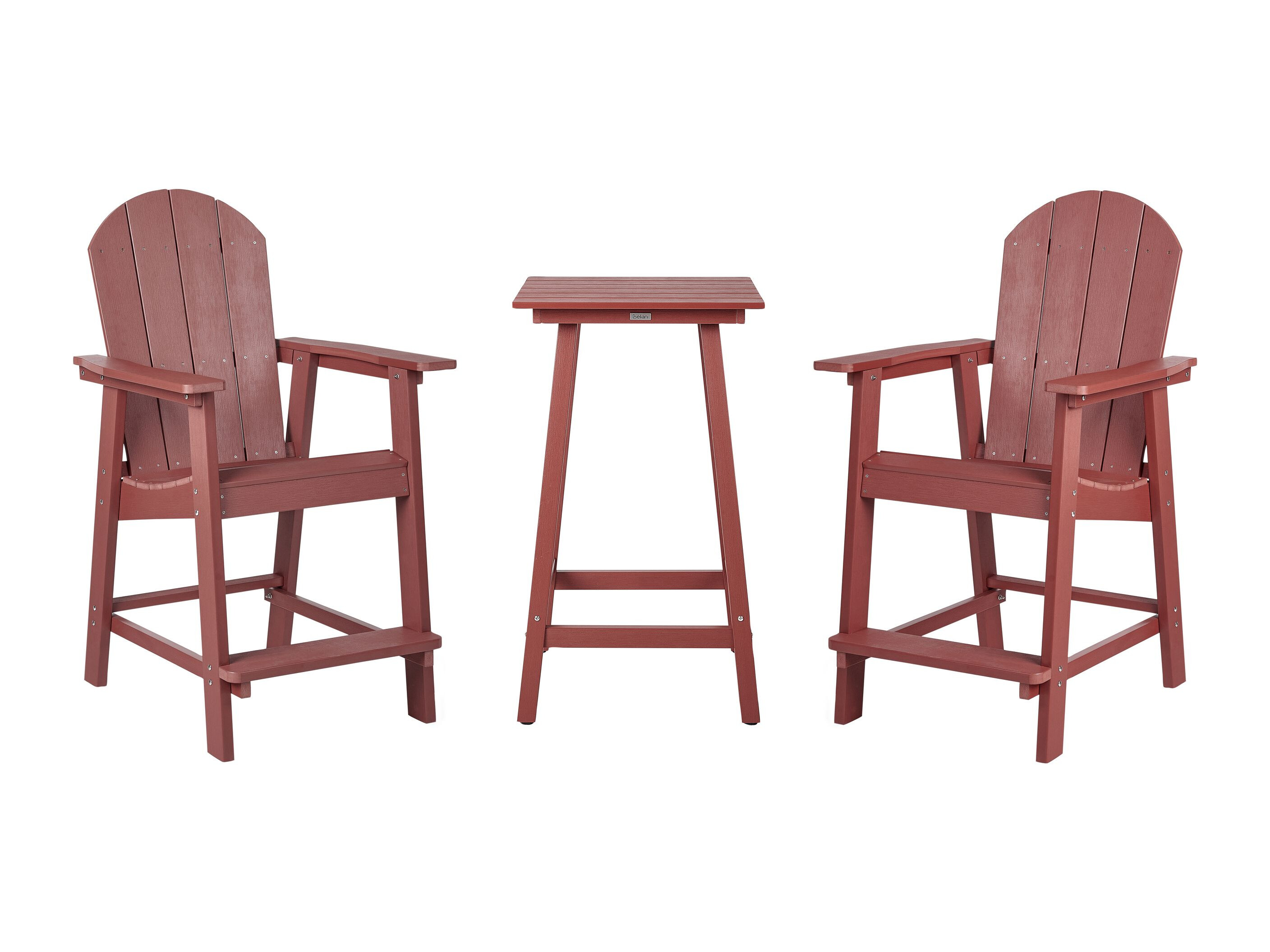 Σετ επίπλων μπαλκονιού Berwyn 3249 (Κόκκινο)