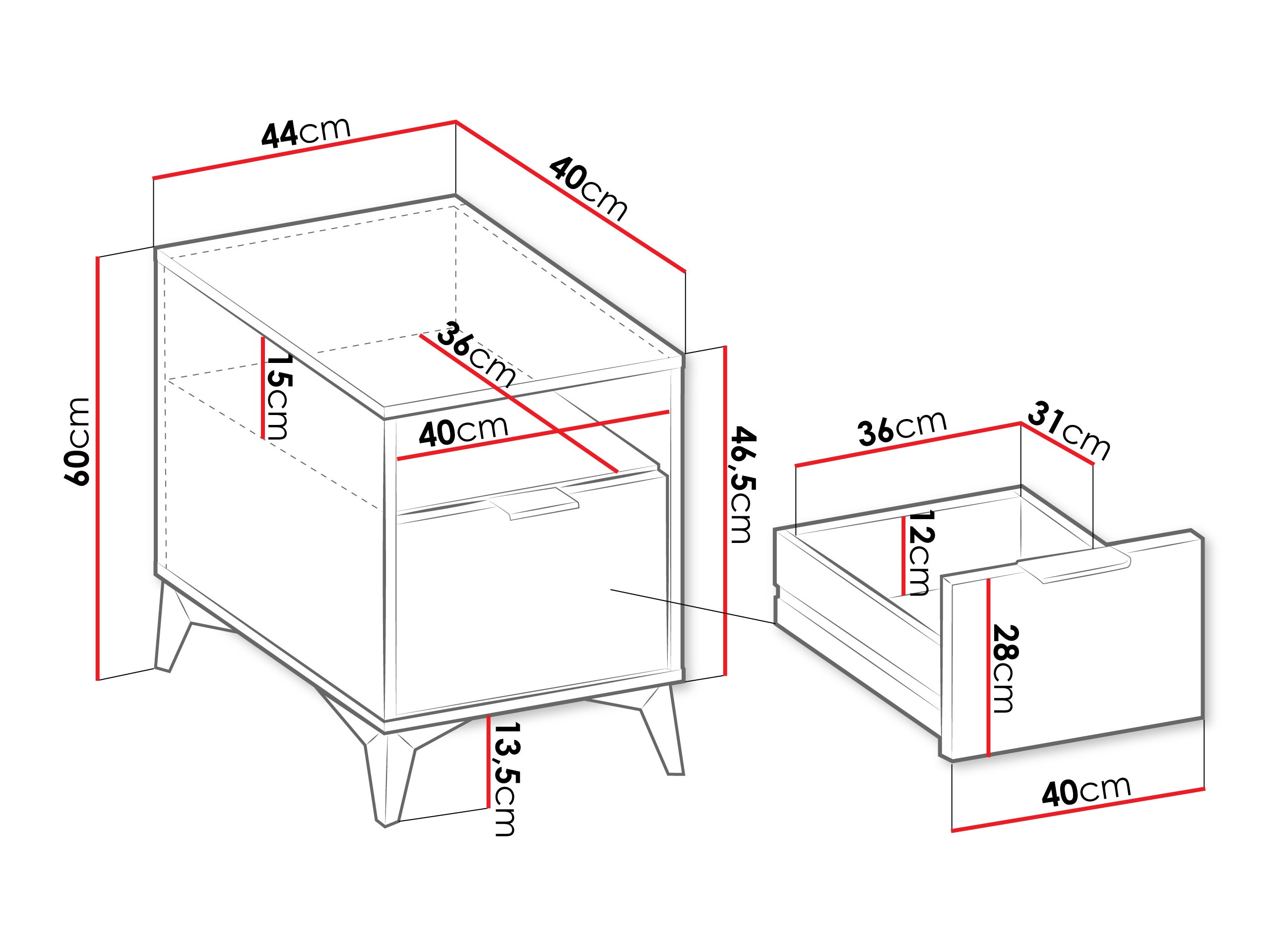 Κομοδίνο Comfivo Citrus I