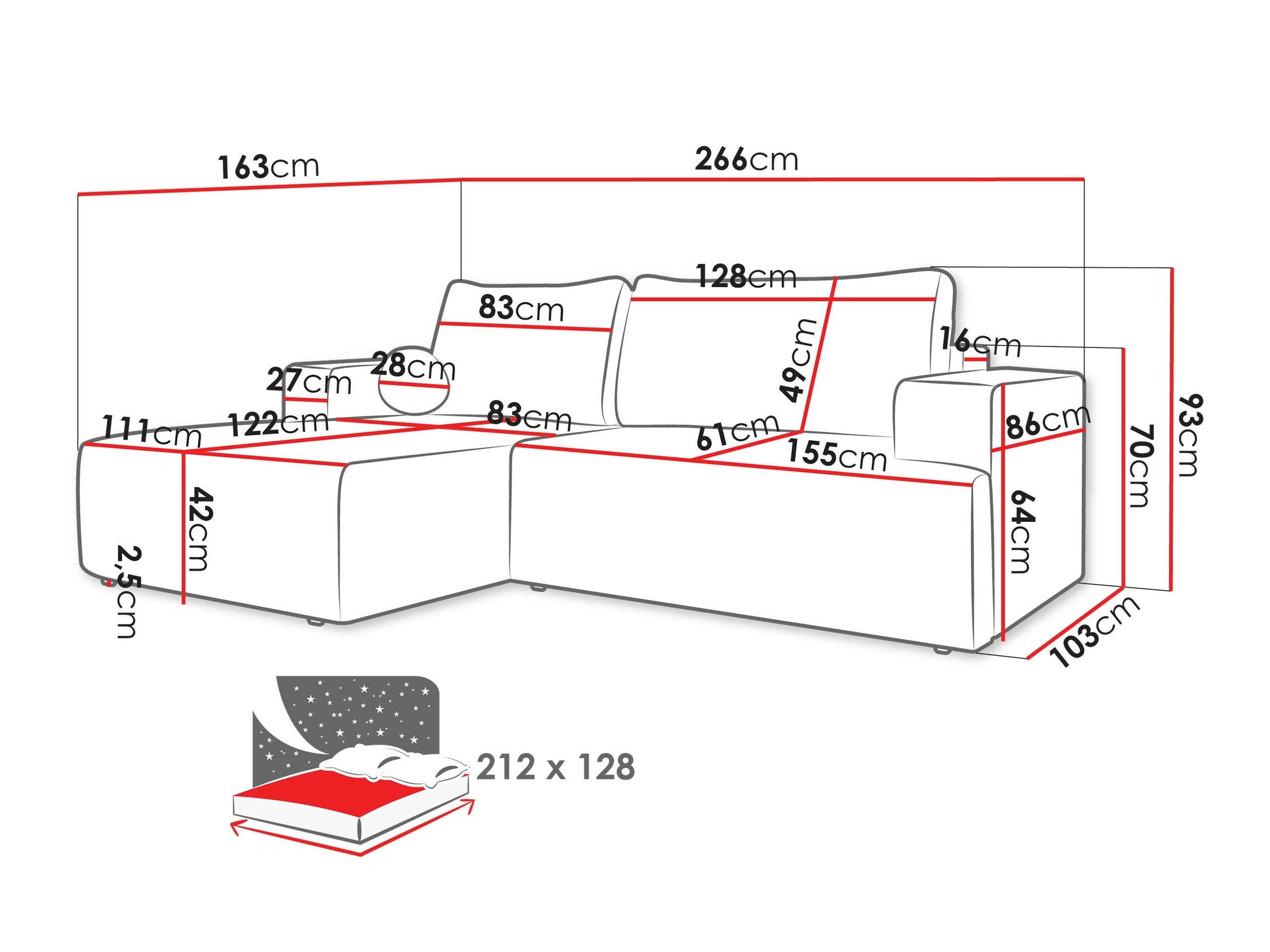 Γωνιακός Καναπές Comfivo Societas (Wave 15)