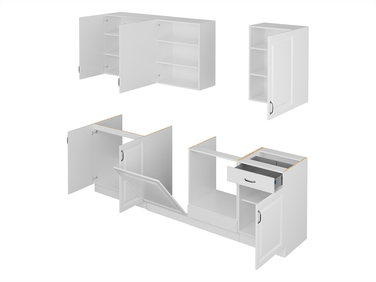 Πολυμορφικό σετ κουζίνας Retro Grey 150