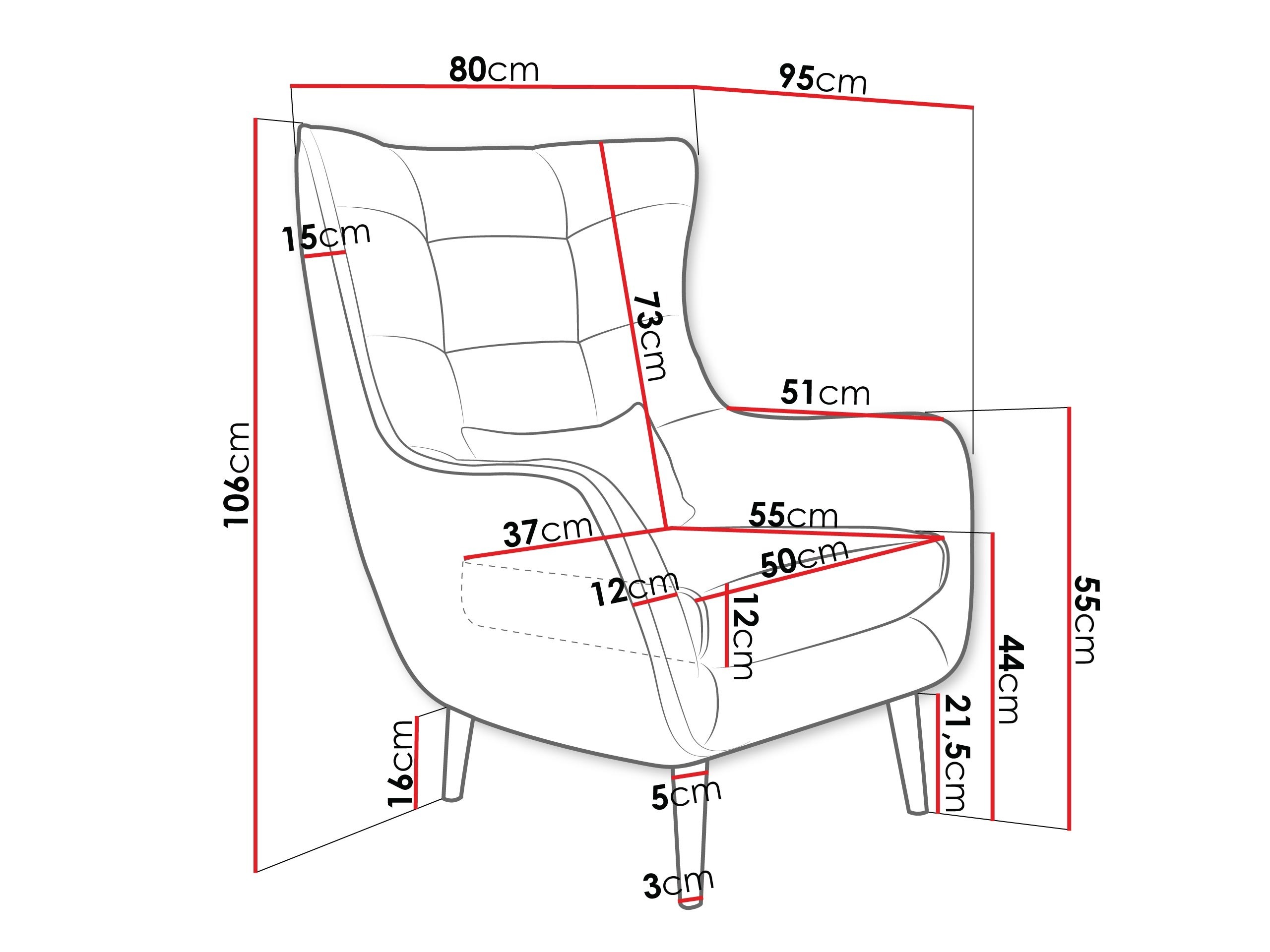 Πολυθρόνα Comfivo Ulmus VI (Lambi 03)