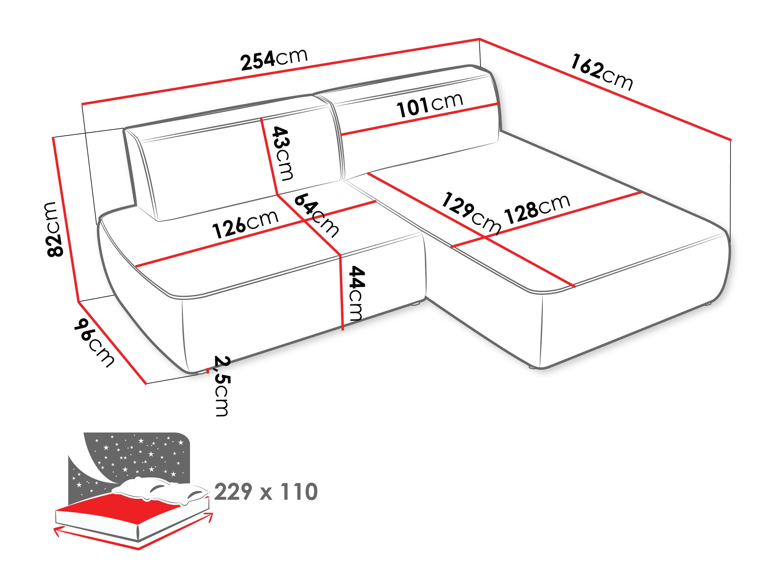Γωνιακός Καναπές Comfivo Soror (Velo 621)
