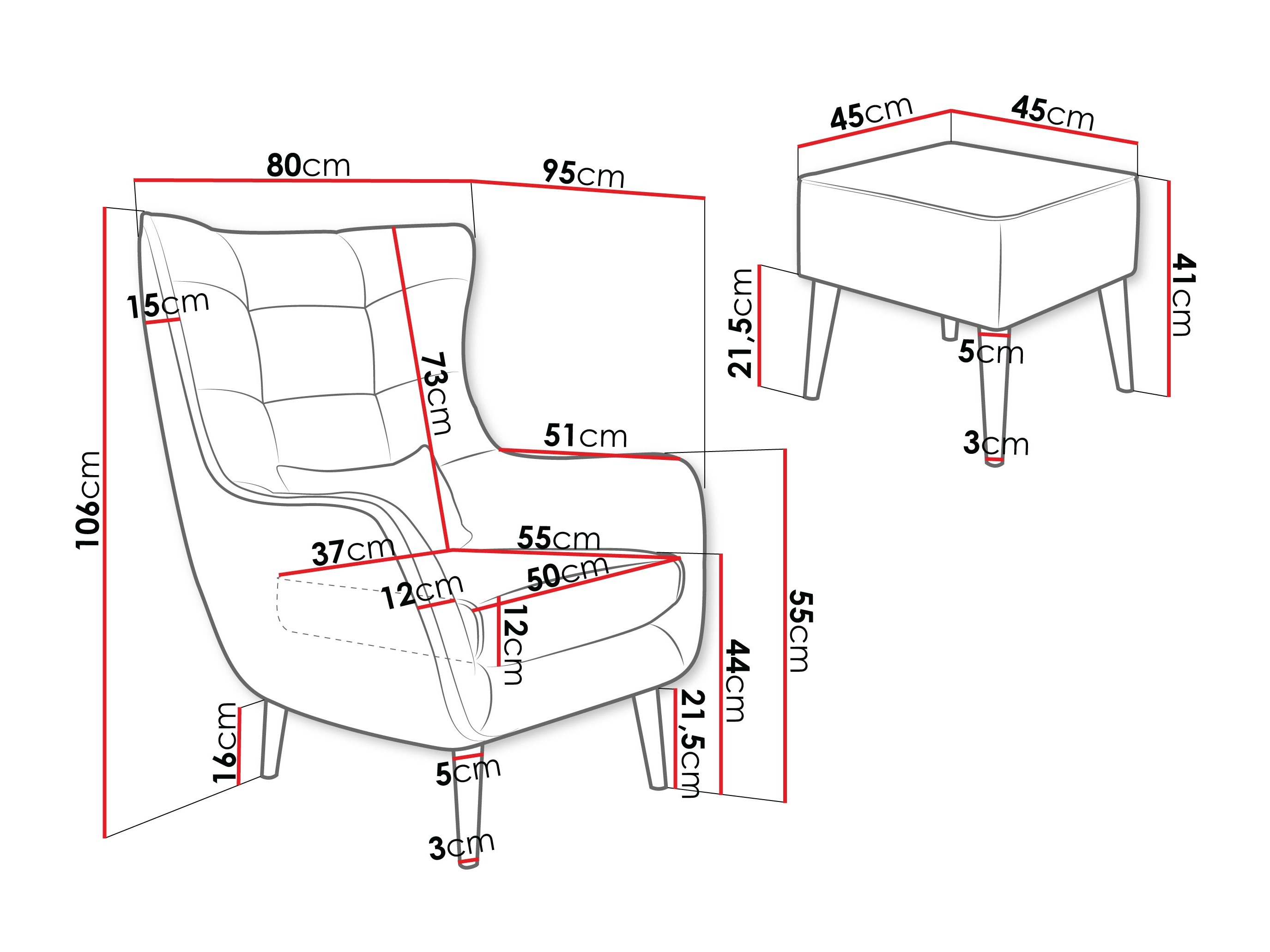 Πολυθρόνα Comfivo Ulmus VII (Lambi 06)