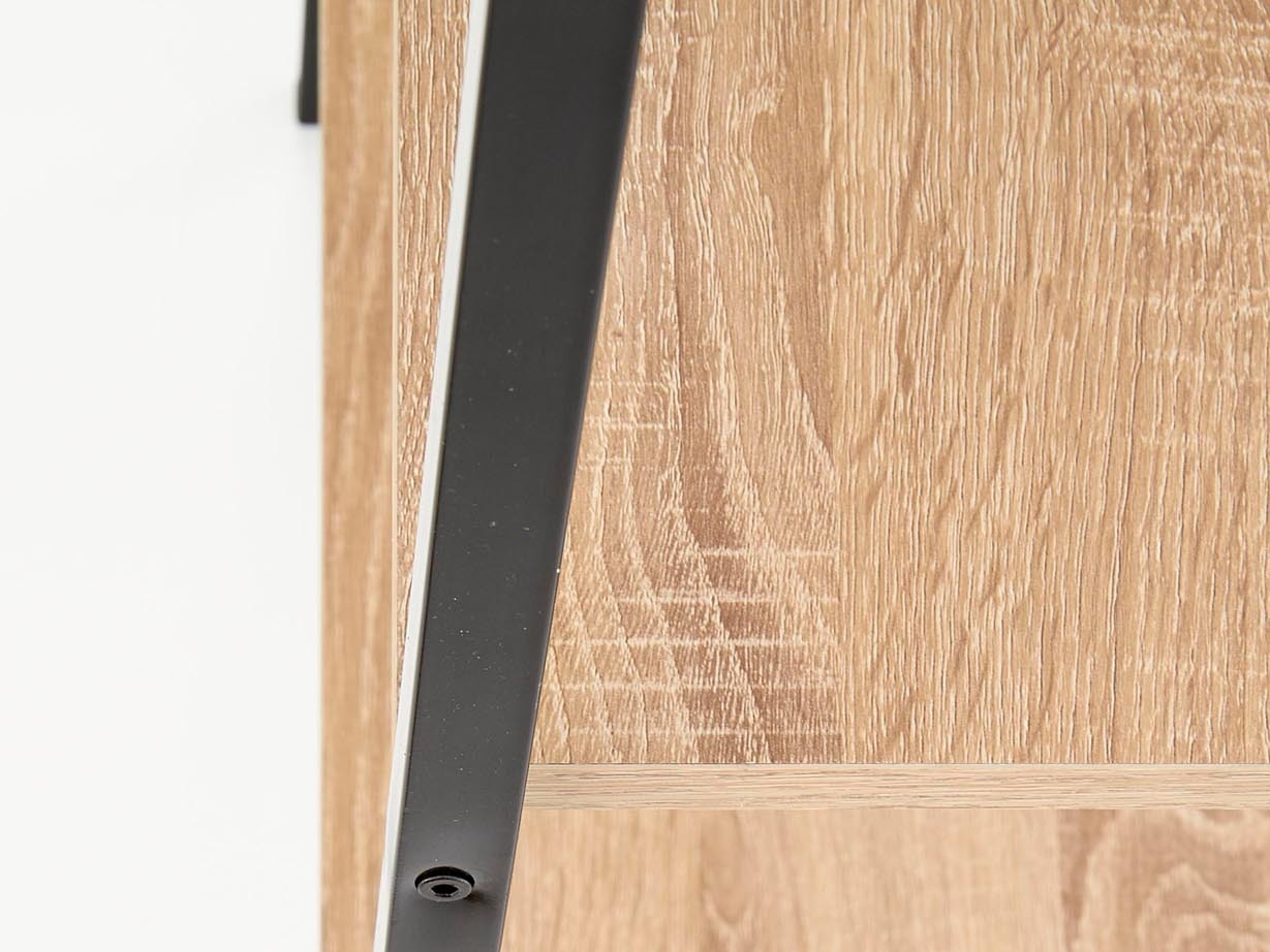 Βιβλιοθήκη Houston 1891 (Sonoma οξιά + Μαύρο)