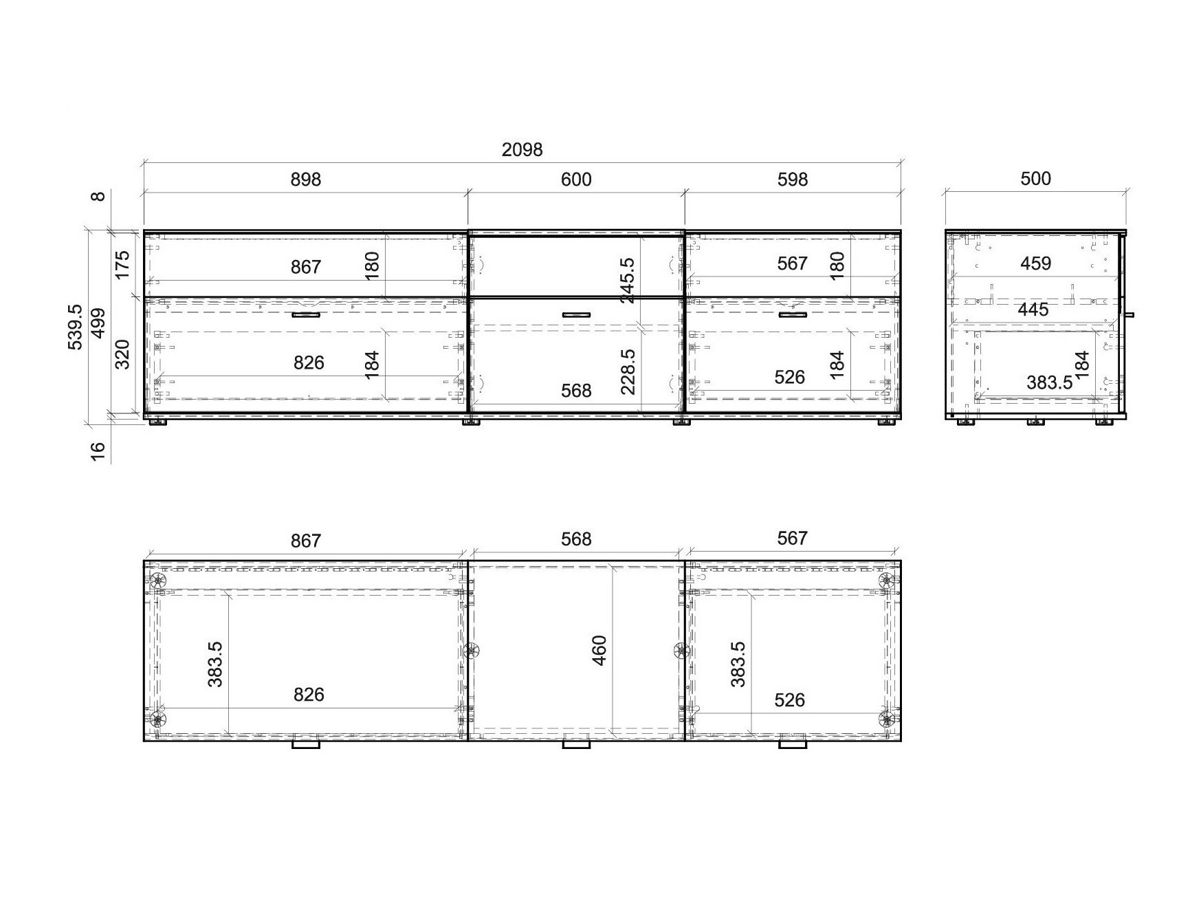 Έπιπλο τηλεόρασης Alnue 101