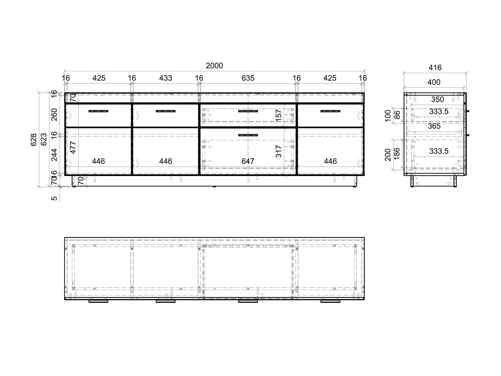 Έπιπλο τηλεόρασης Balelbu 101