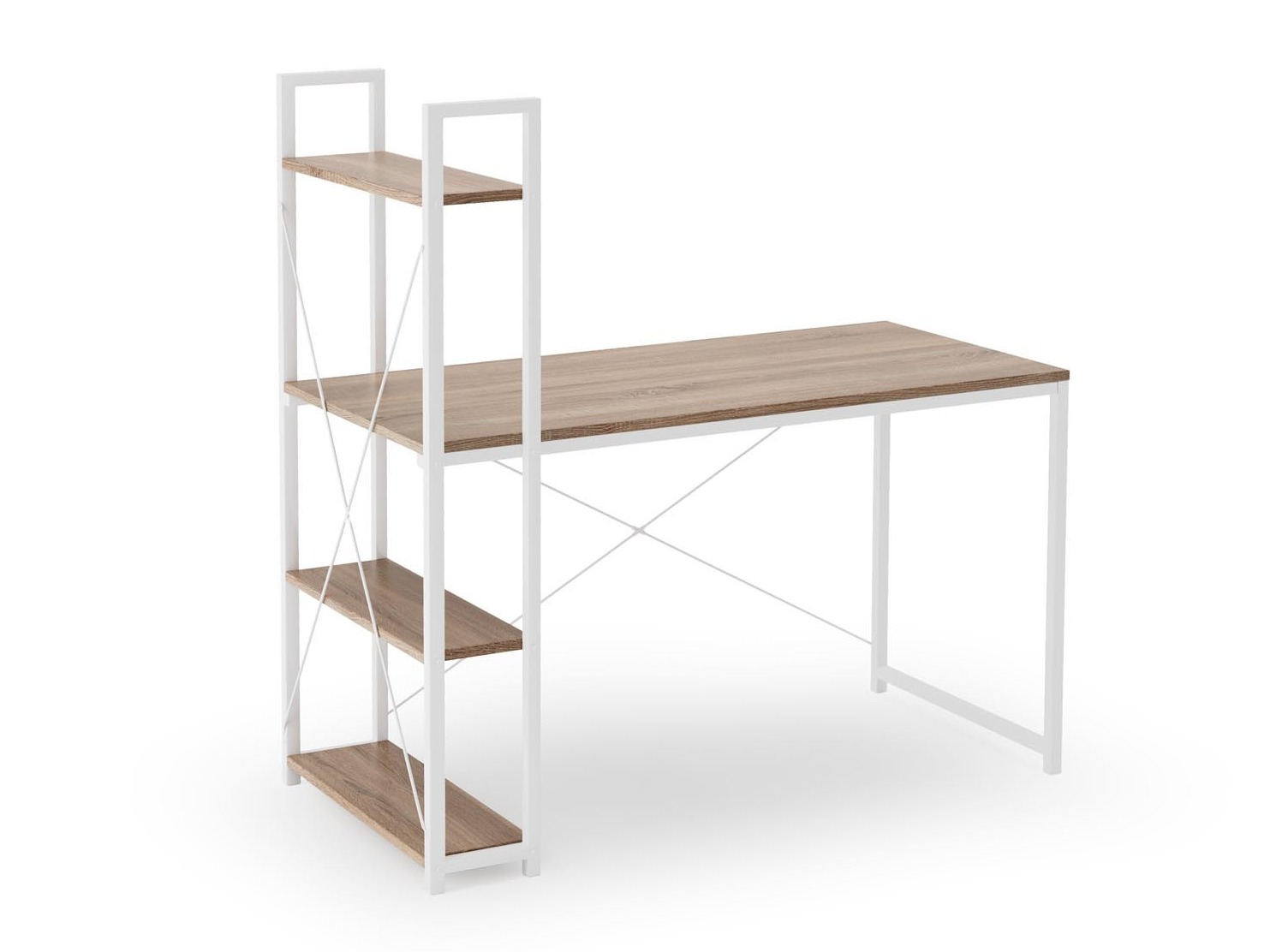 Γραφείο Houston 1888 (Sonoma οξιά + Άσπρο)