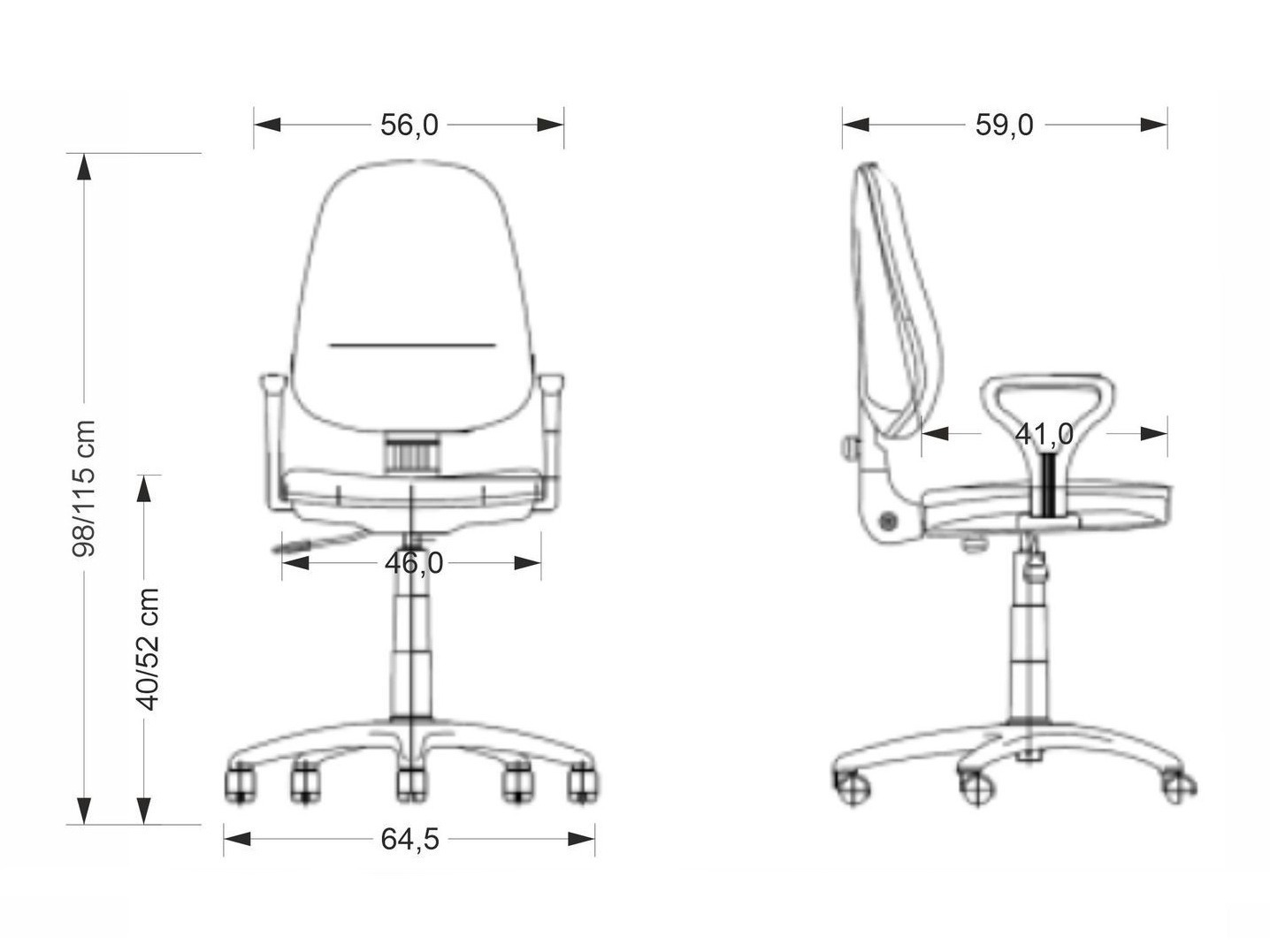 Καρέκλα γραφείου Houston 152 (Μαύρο)