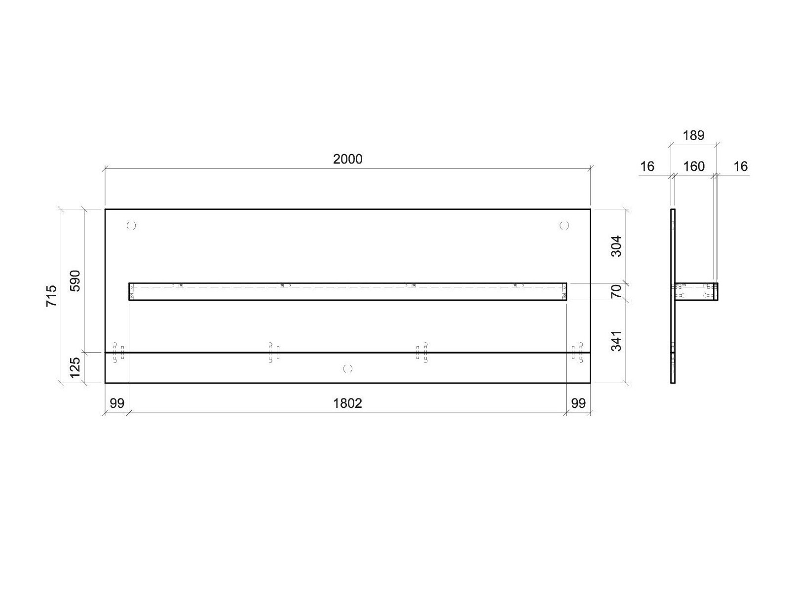 Ράφι τοίχου Balelbu 109