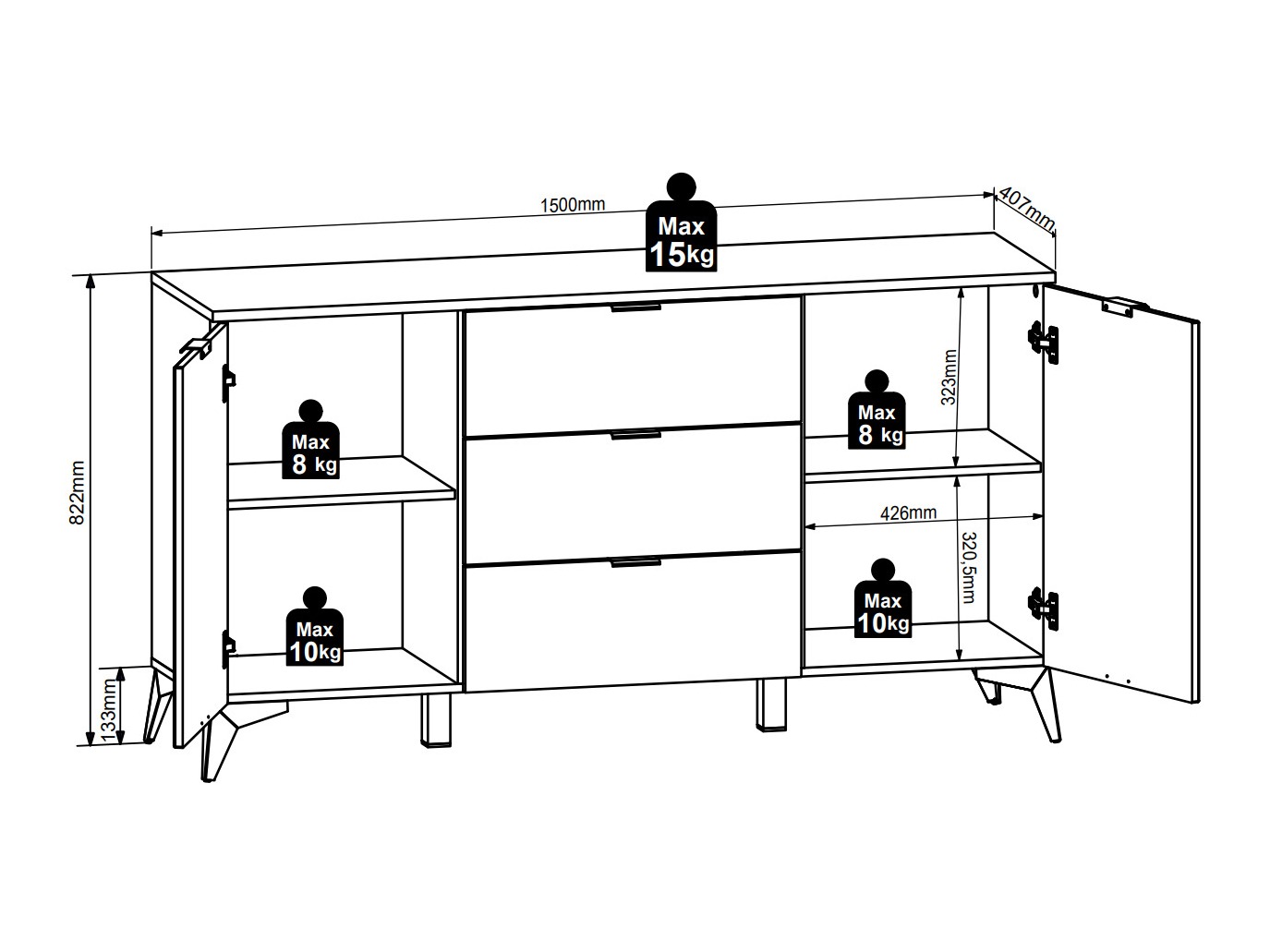 Συρταριέρα Ruvmeli 102