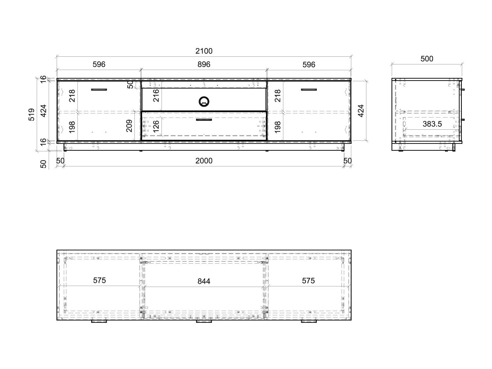 Έπιπλο τηλεόρασης Salsalo 100
