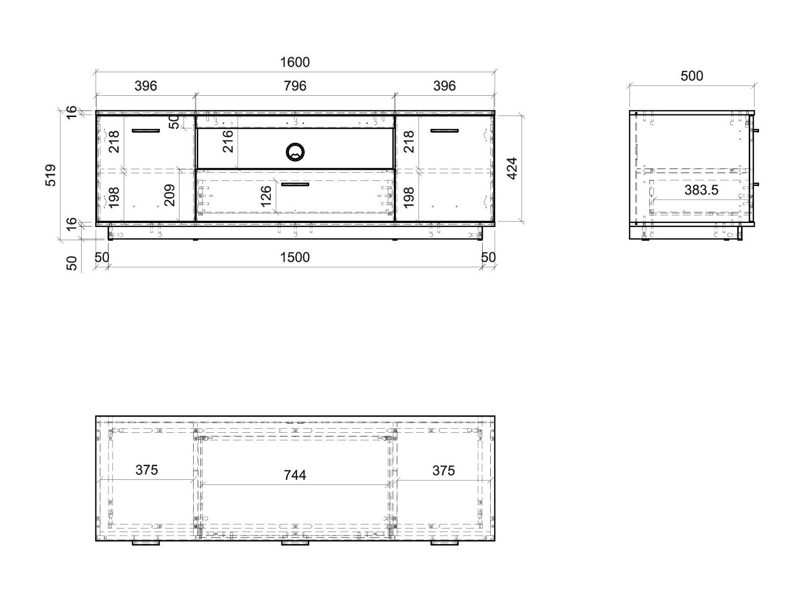 Έπιπλο τηλεόρασης Salsalo 101