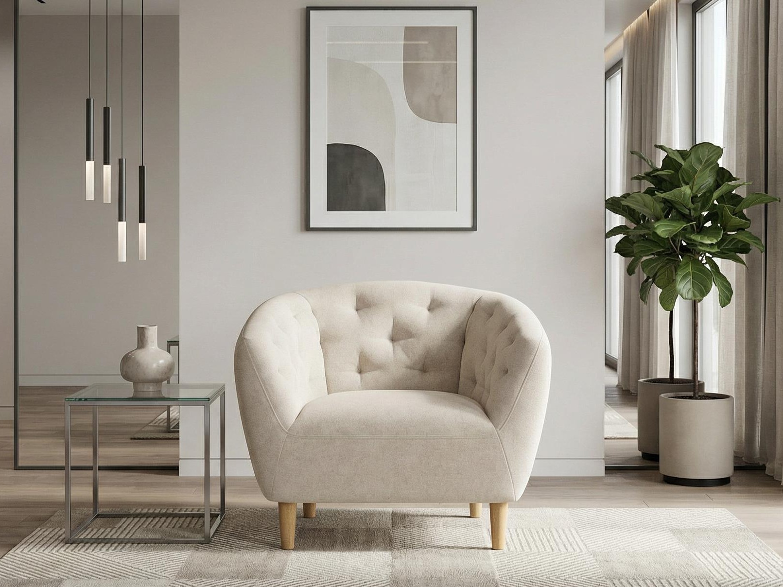 Πολυθρόνα Αγγλικού στυλ Norsica 1054