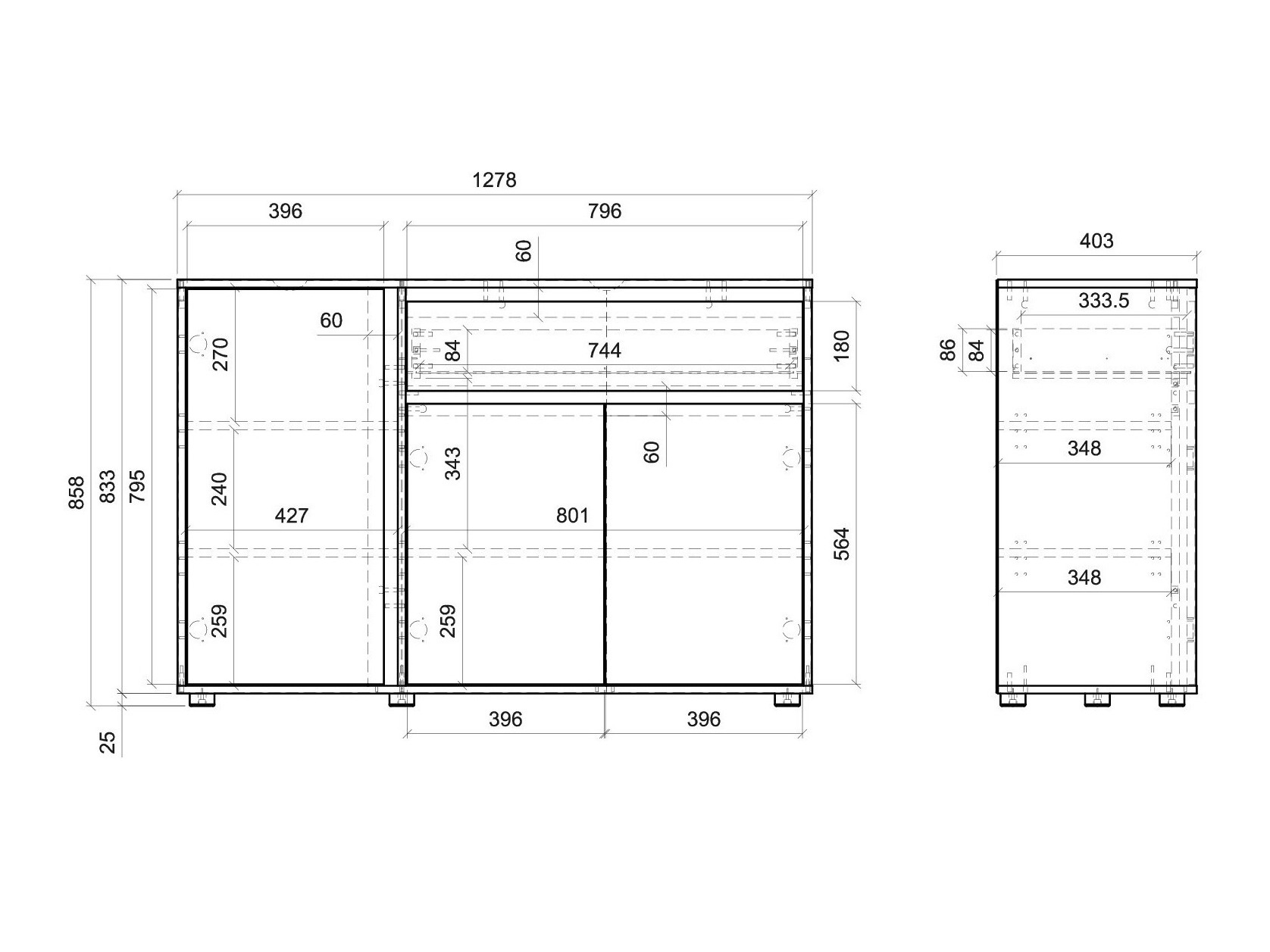 Συρταριέρα Ontario 227