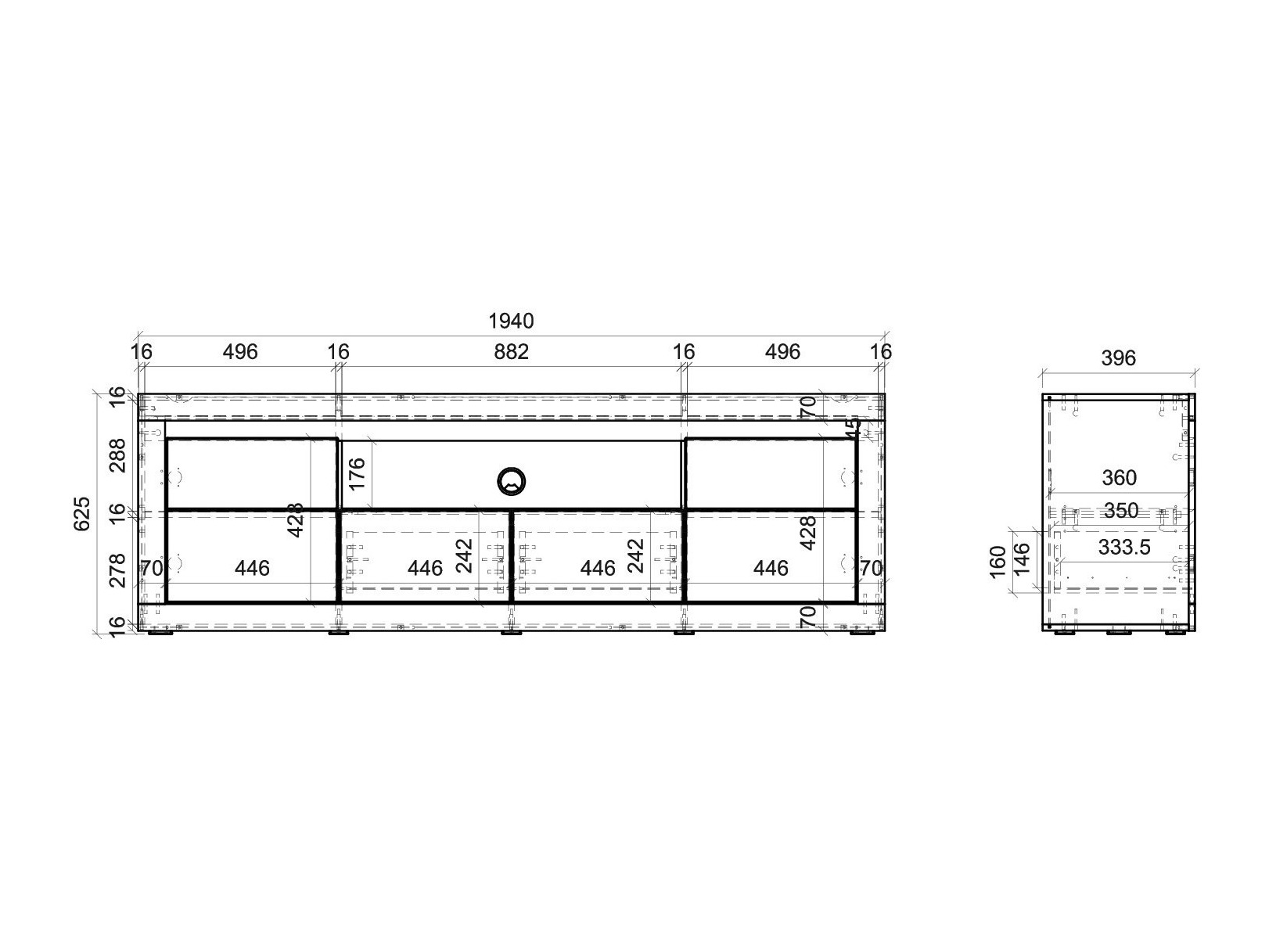 Έπιπλο τηλεόρασης Ophtola 108