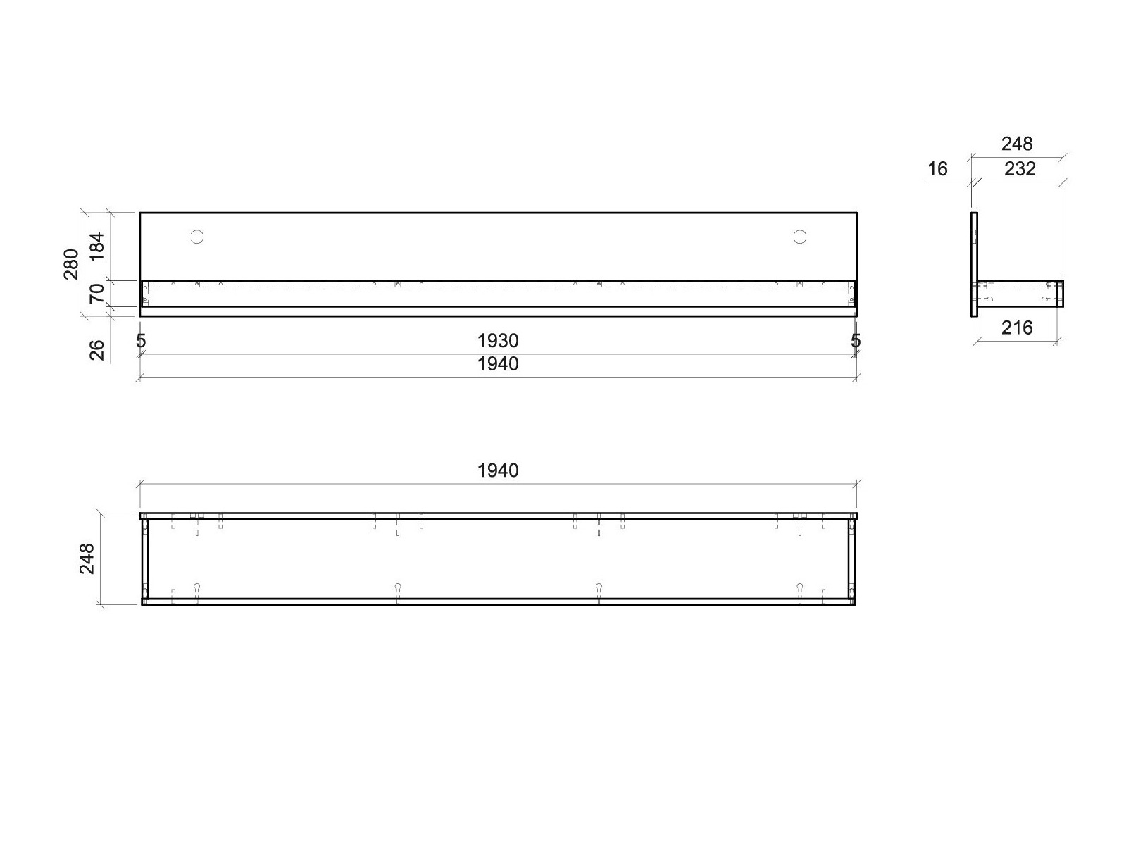 Ράφι τοίχου Ophtola 112