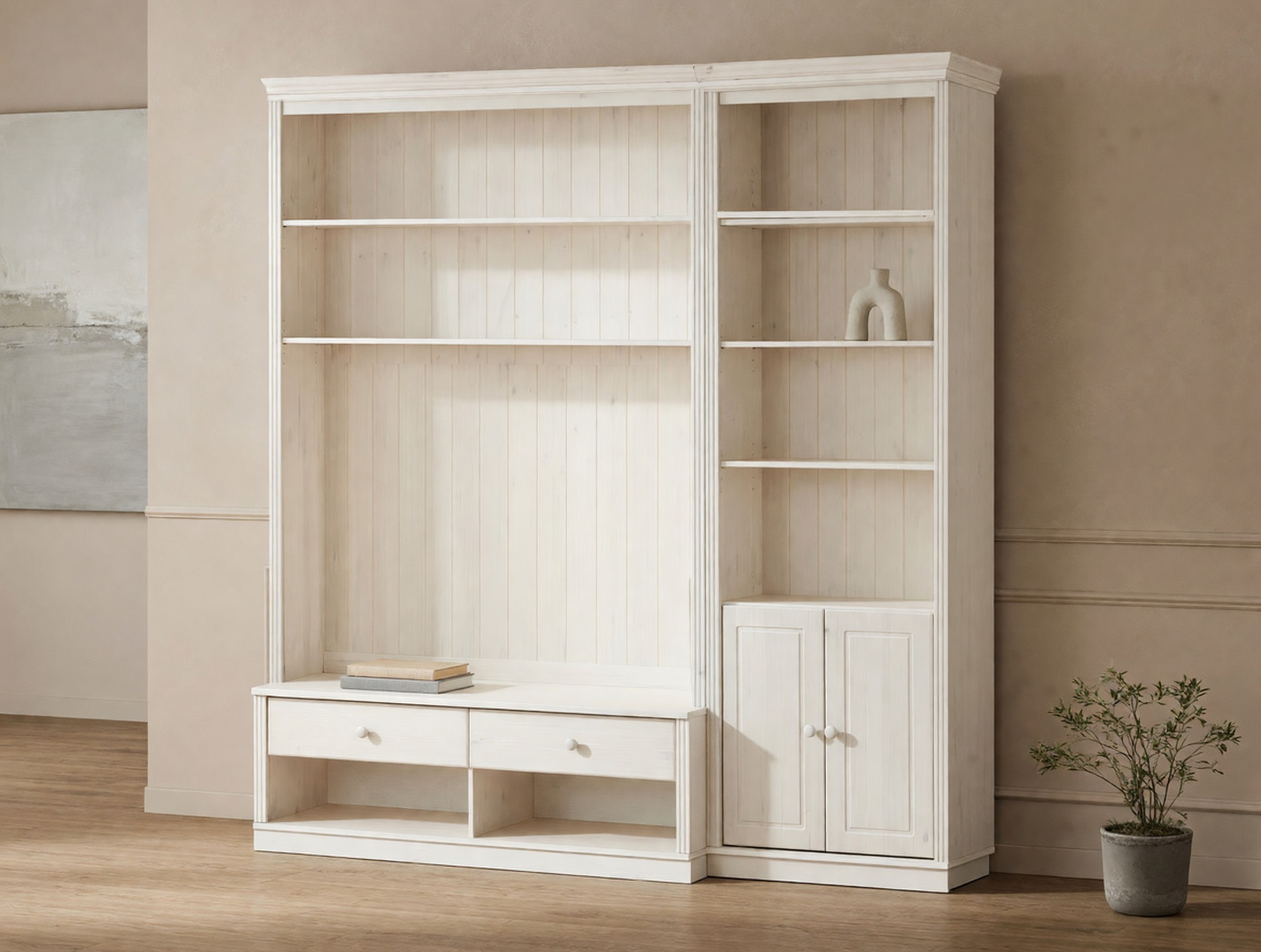 Σετ επίπλων σαλονιού Saltoro 105 (Άσπρο)