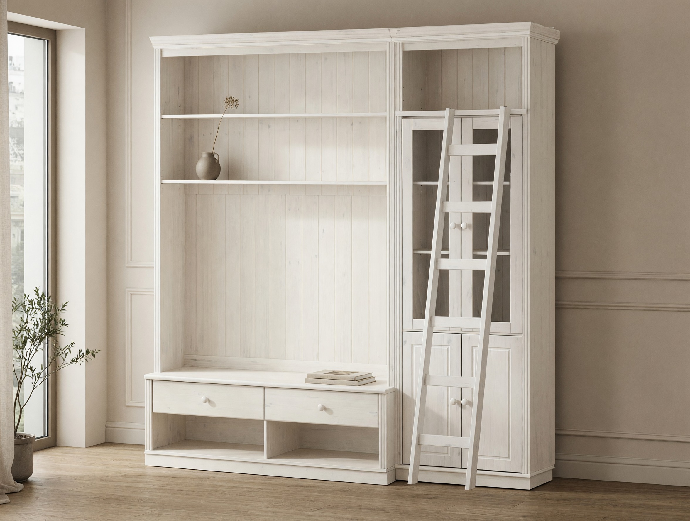 Σετ επίπλων σαλονιού Saltoro 125 (Άσπρο)