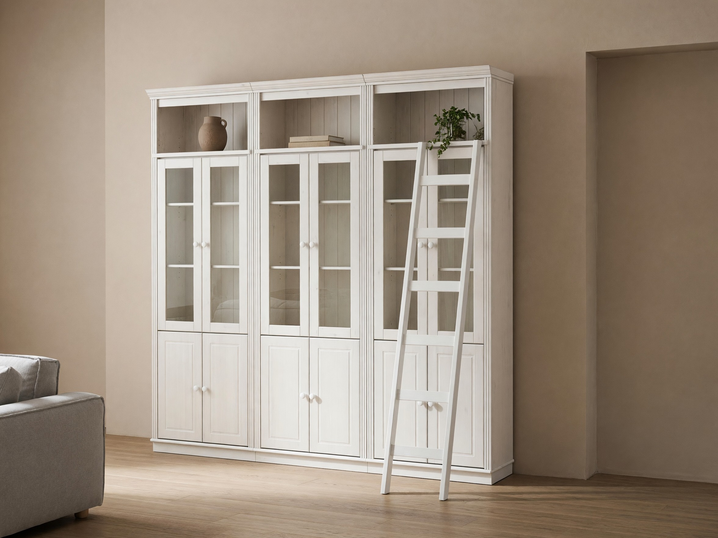 Συλλογή ραφιών Saltoro 130 (Άσπρο)